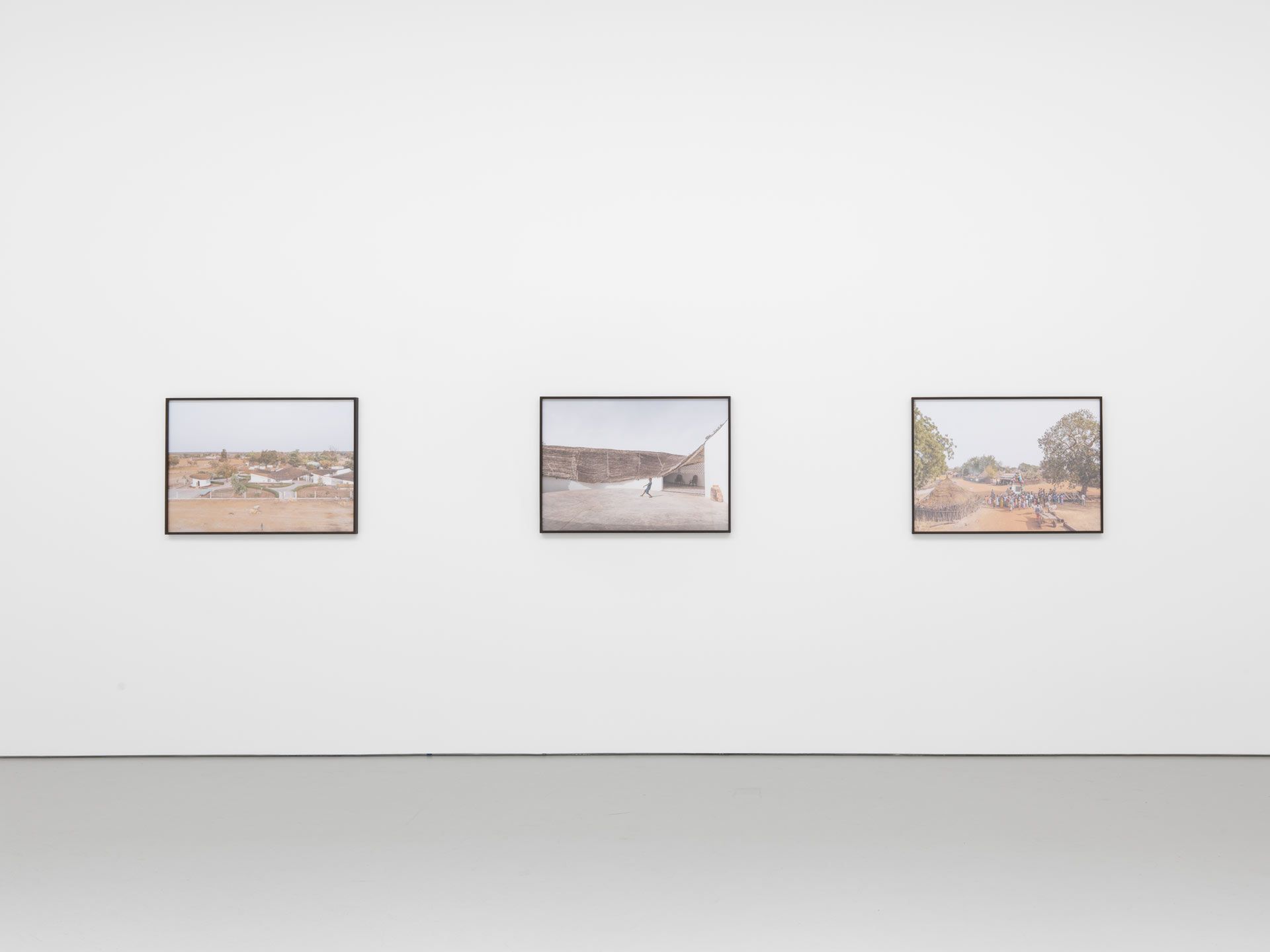 Installation view of the Thread Benefit Exhibition, at David Zwirner New York, dated 2017.