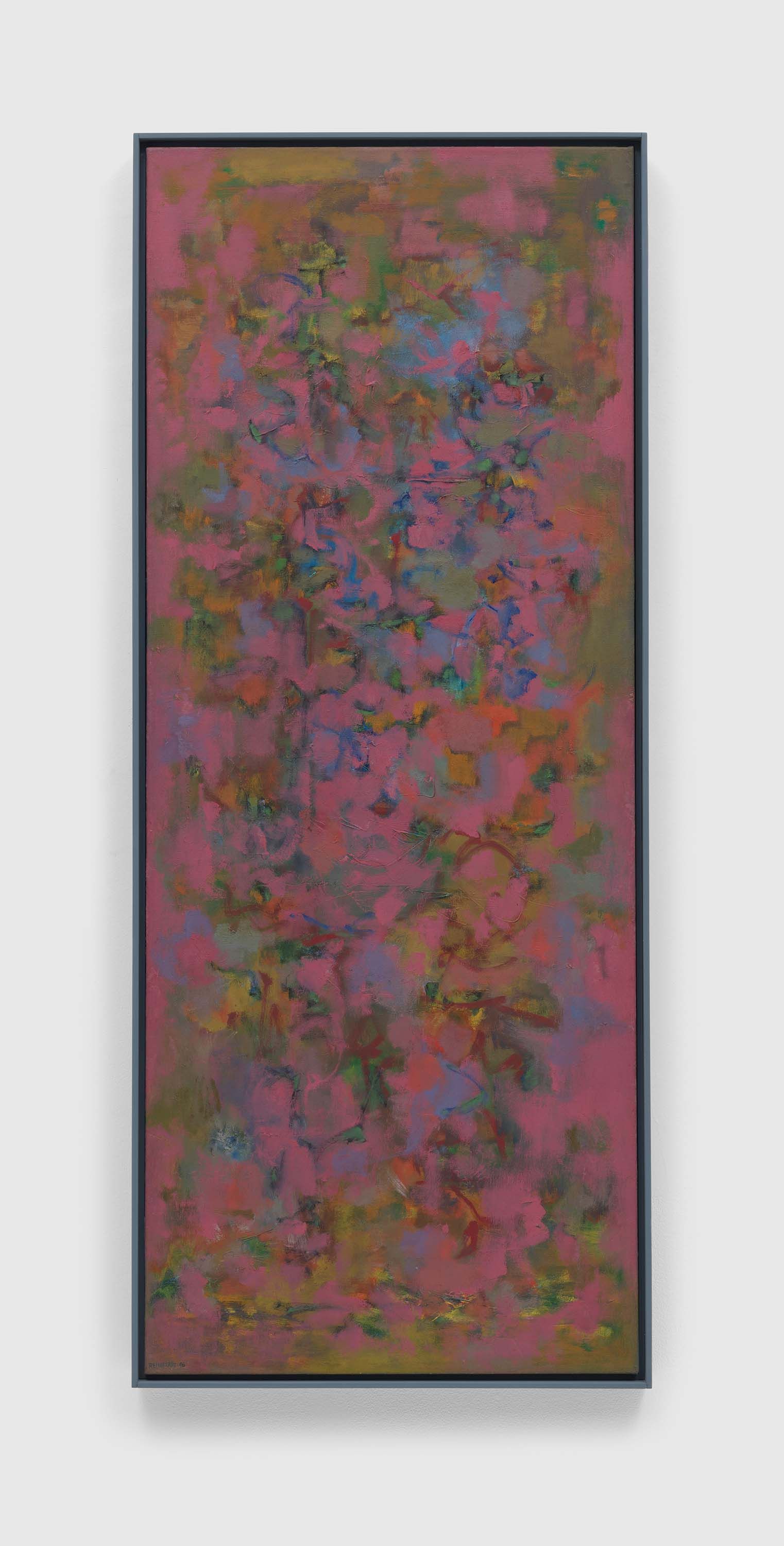 A painting by Ad Reinhardt, titled No. 4, dated 1946.