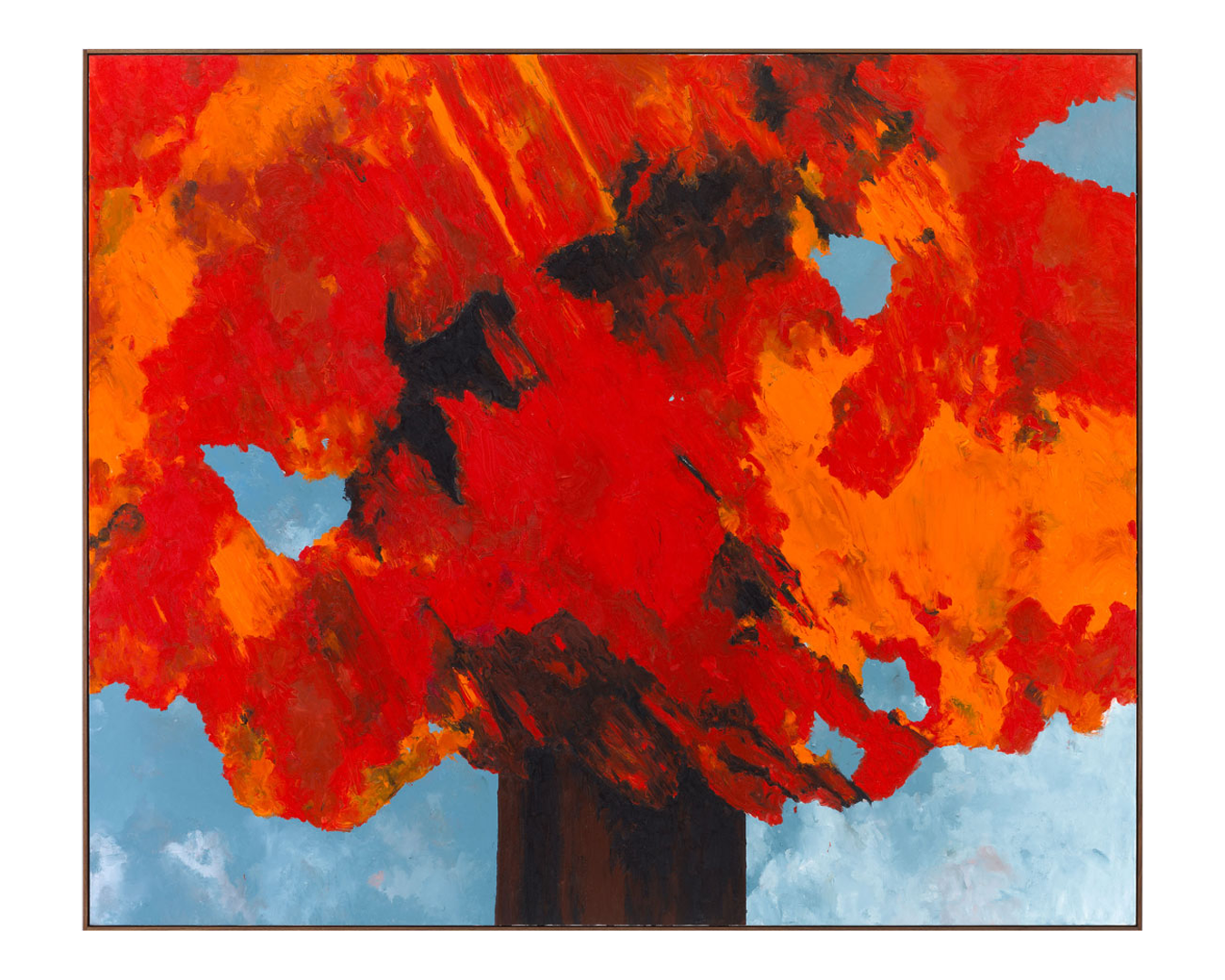 An untitled painting by Harold Ancart, dated 2020.