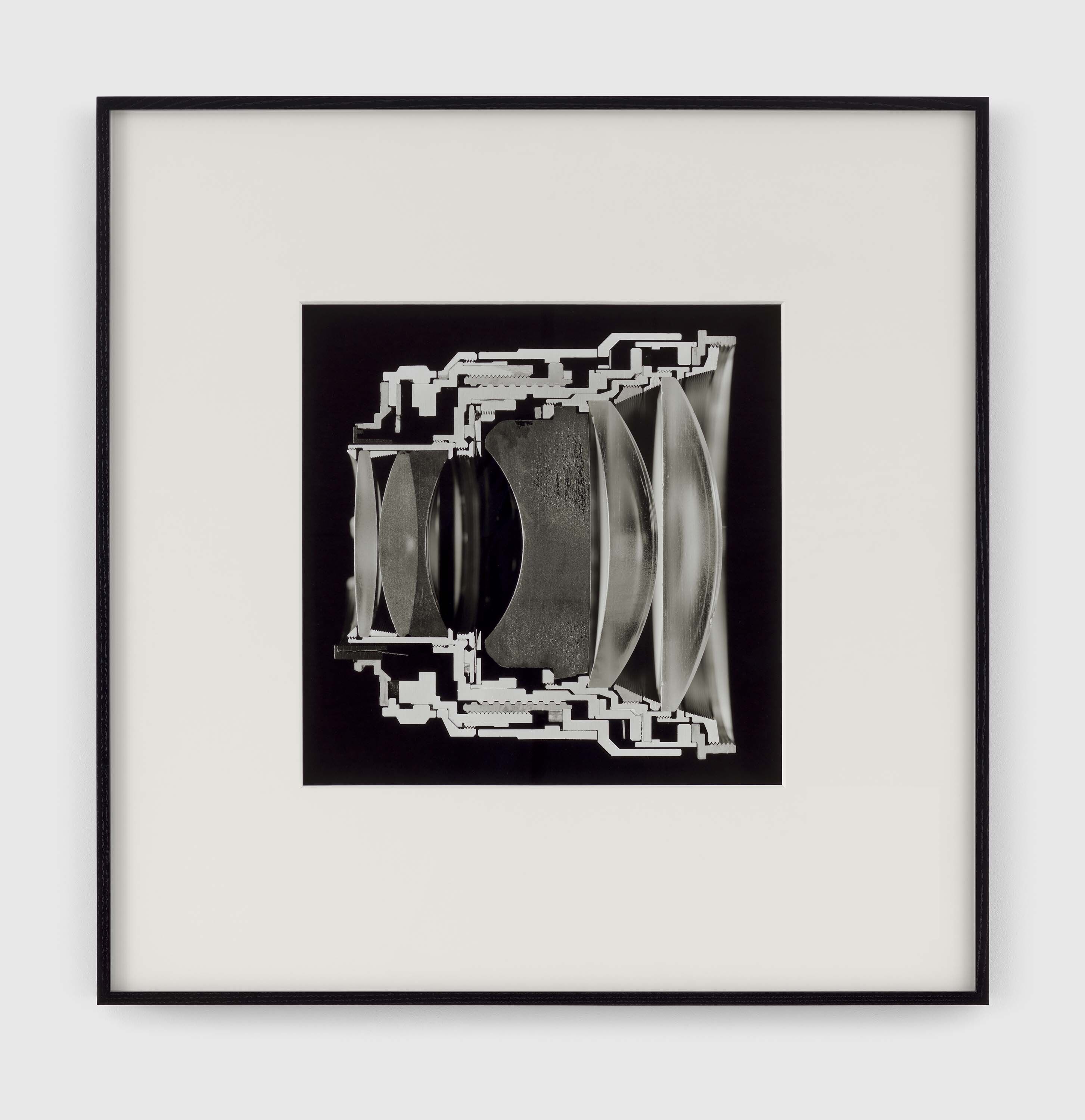 A photograph by Christopher Williams, titled Untitled Focal length: 180mm Aperture: f/5.6 Image ratio: 2:1 Distance lens to focal plane: 27cm Distance film layer to focal plane: 81cm Bellows extension: 36cm Depth of field: 1.932mm Studio Rhein Verlag, Düsseldorf, August 13, 2016, dated 2017.