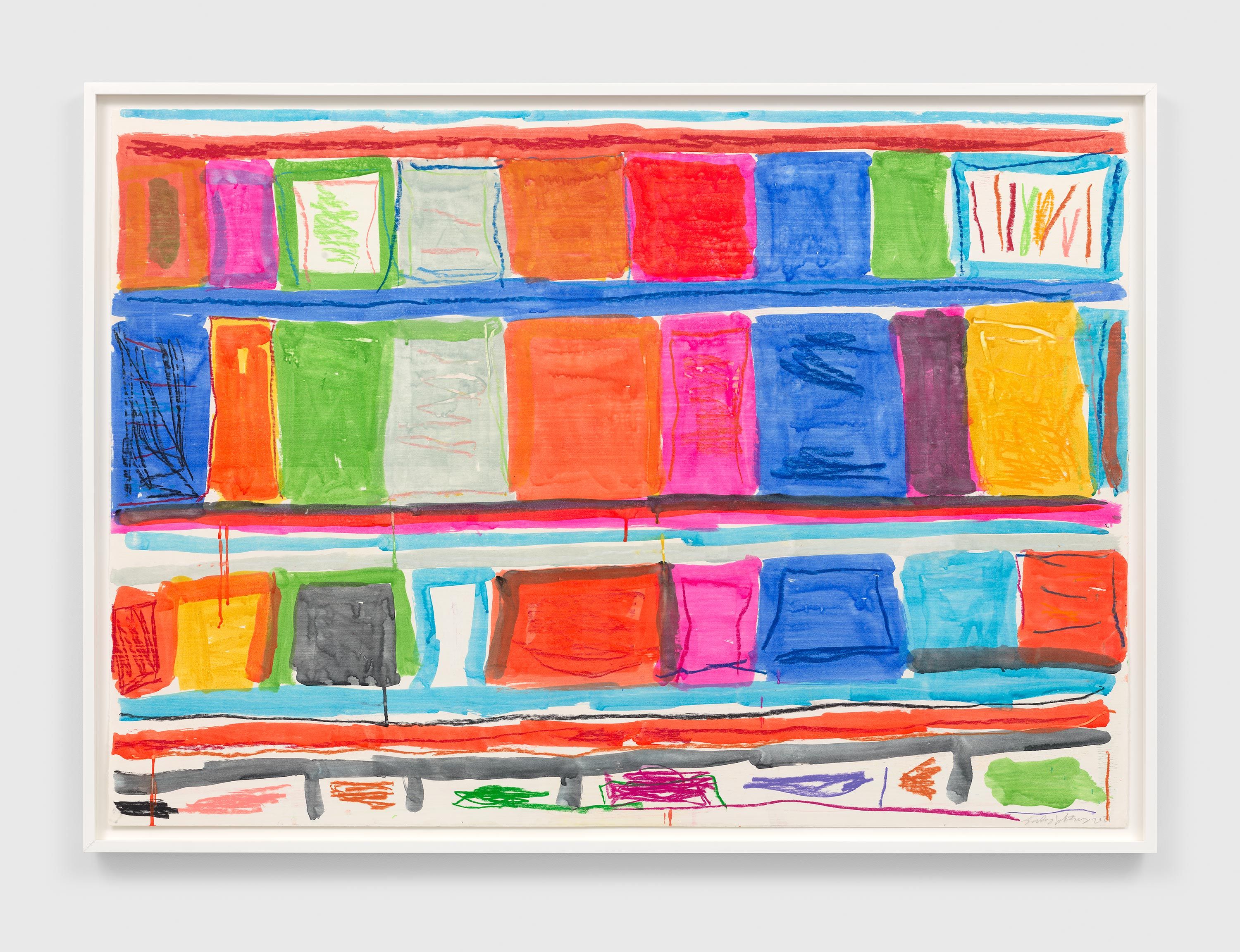 A mixed media artwork by Stanley Whitney, titled Untitled, dated 2021.