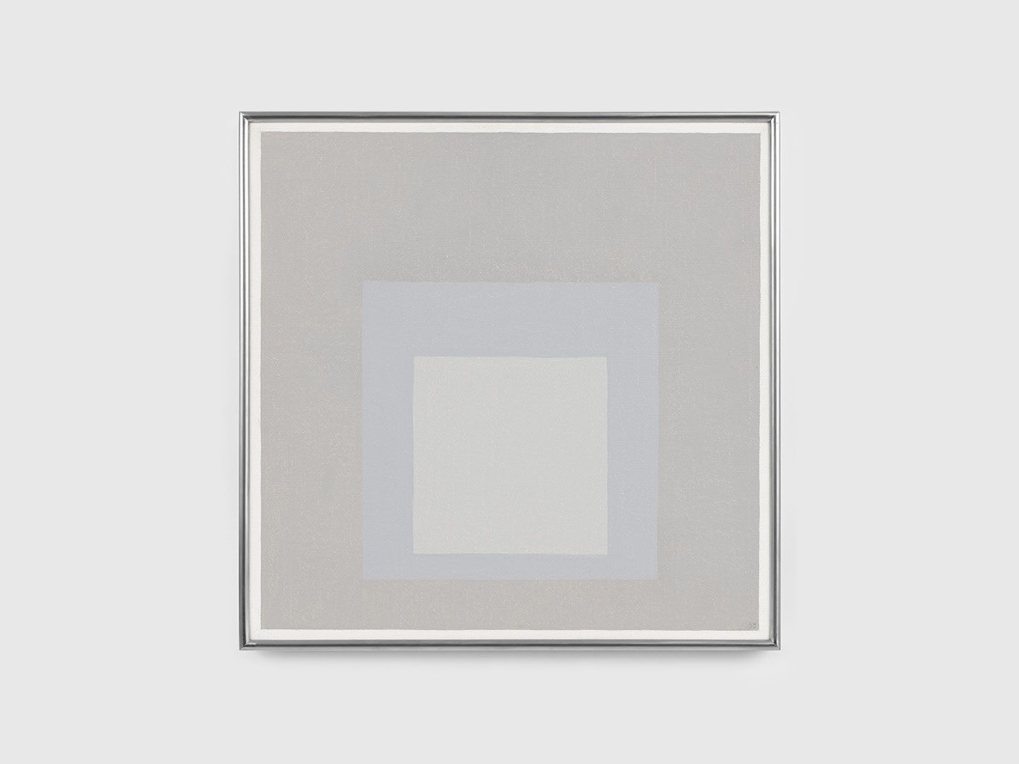 A painting by Josef Albers, titled Study for Homage to the Square, dated 1968.