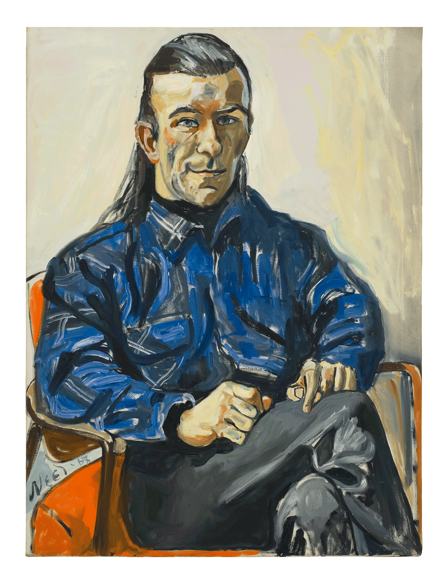 A painting by Alice Neel, titled The Druid, dated 1968. 
