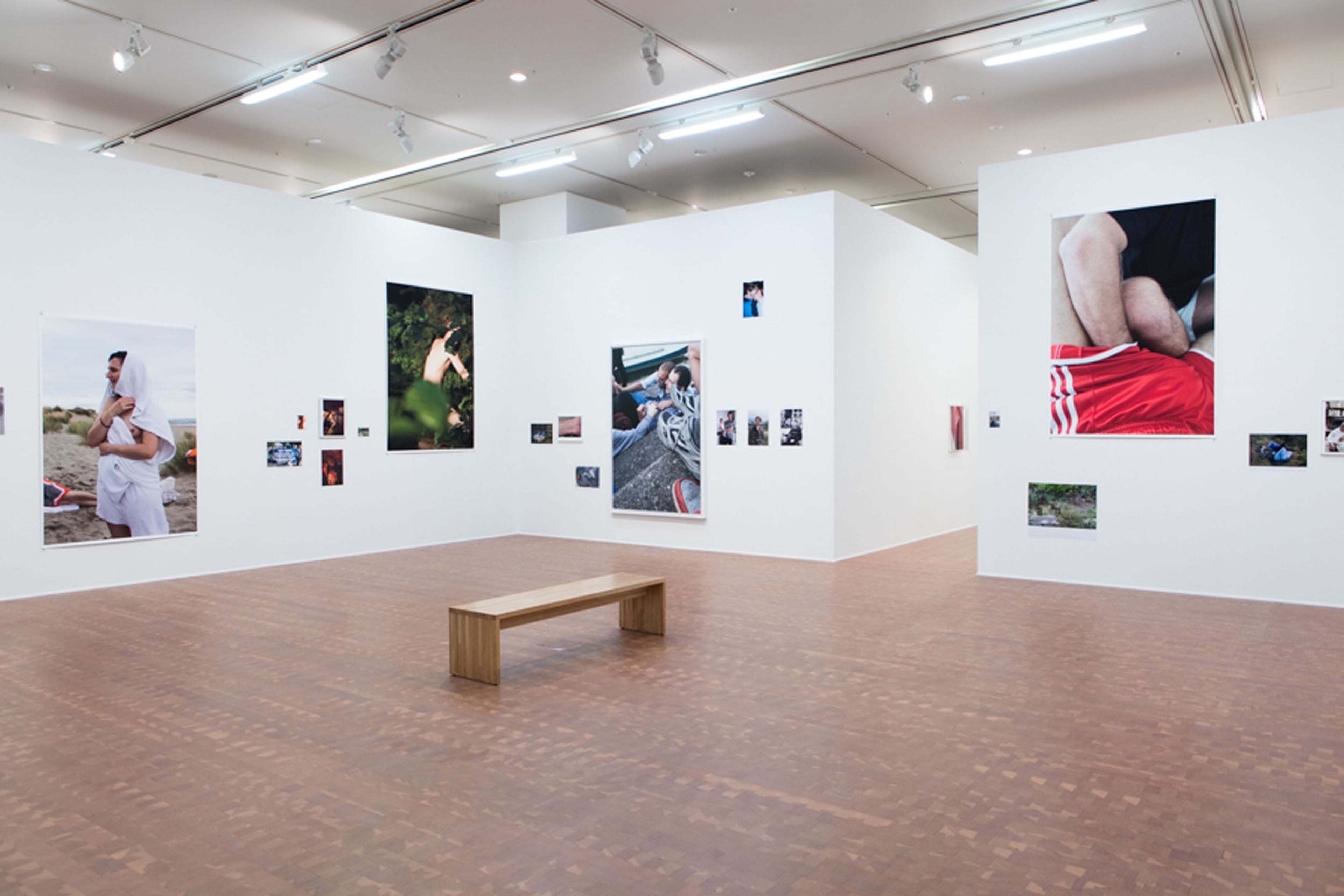 Installation view of Wolfgang Tillman's exhibition Your Body is Yours at the National Museum of Art, Osaka, dated 2015.