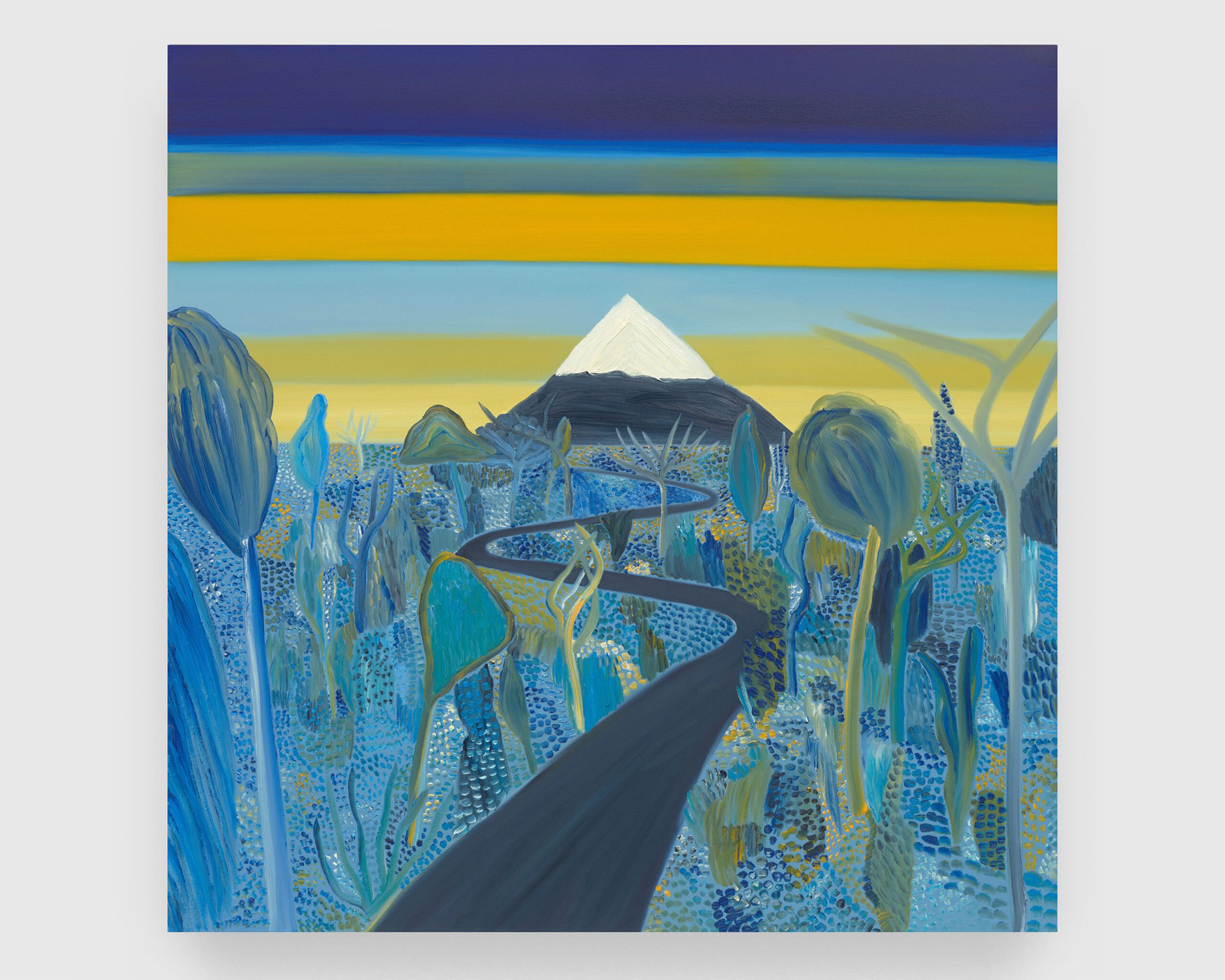 A painting titled Unknown Pleasures by Matthew Wong, dated 2019.
