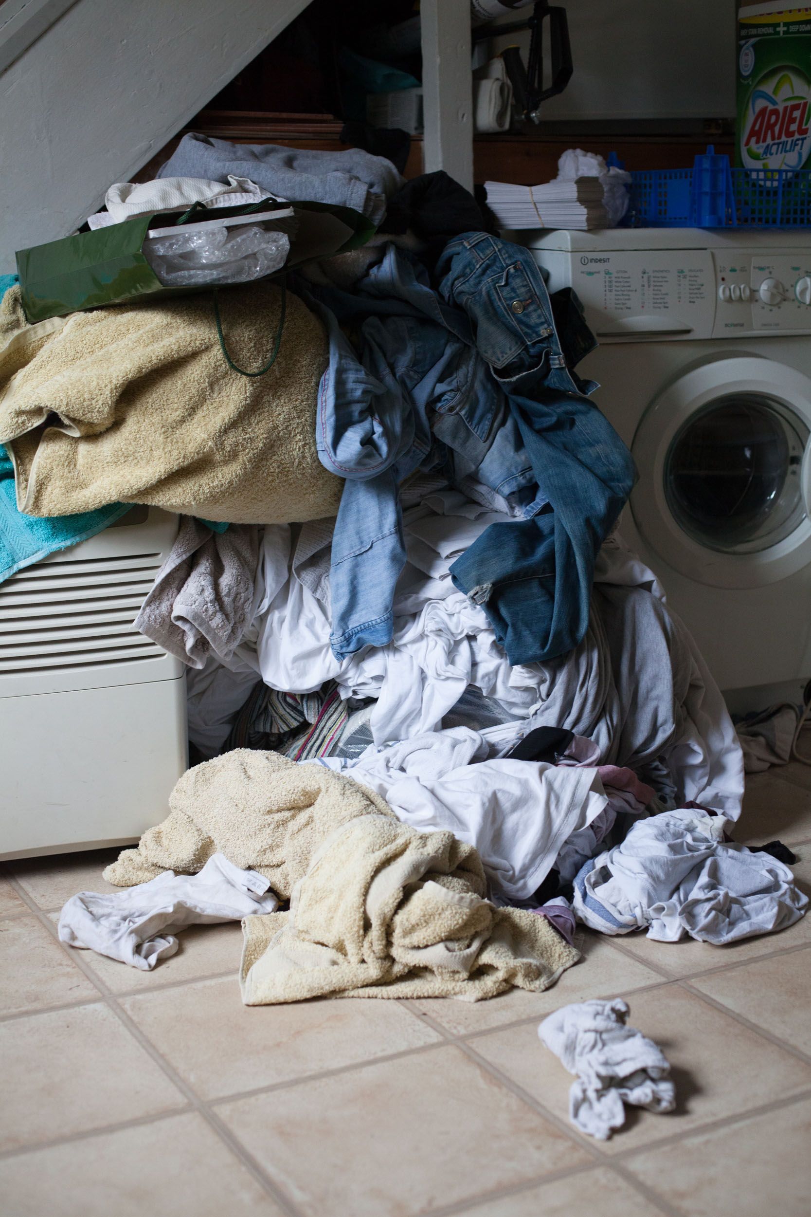 A photograph by Wolfgang Tillmans, titled W√§scheberg, dated 2012.