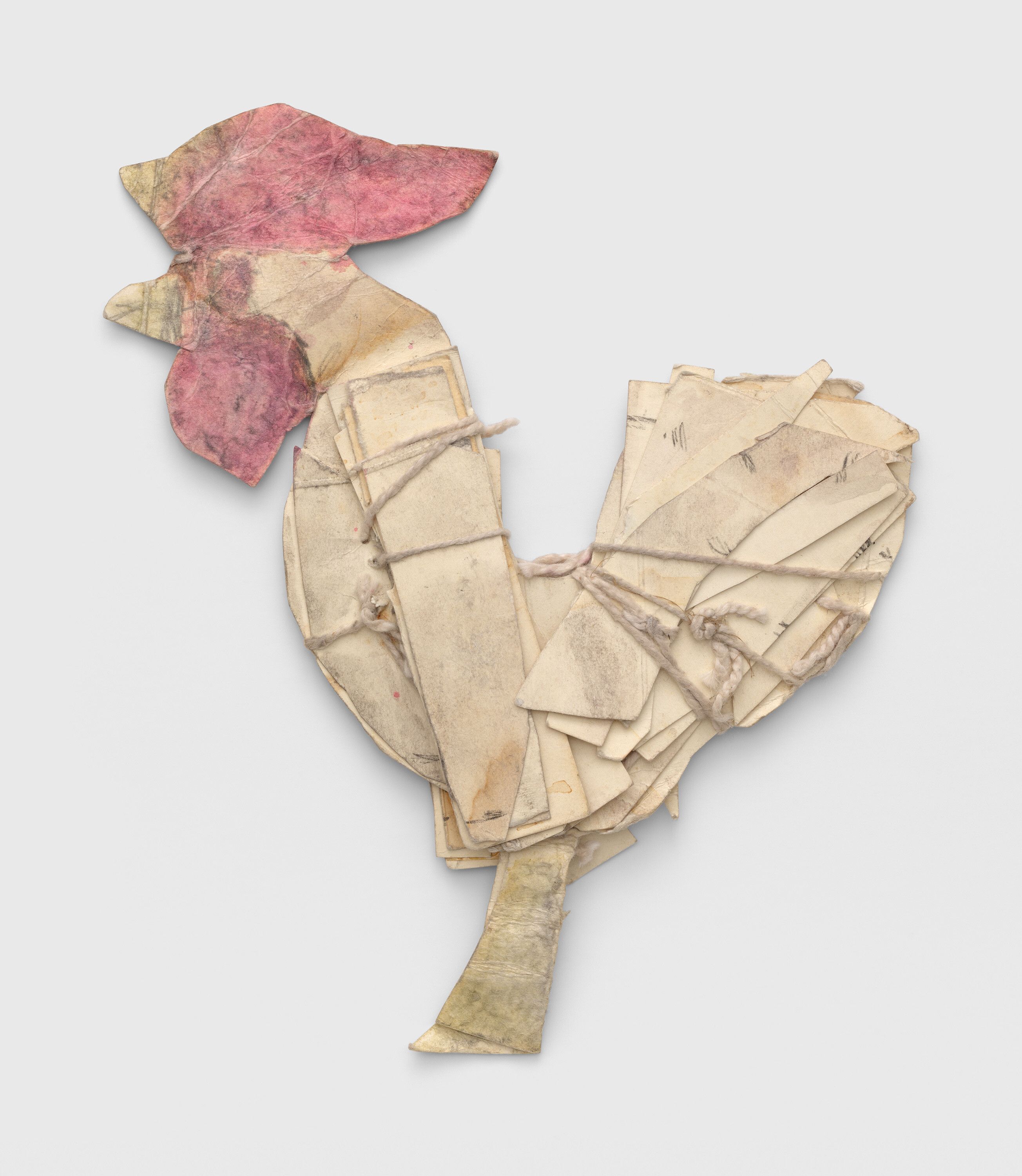 A mixed media artwork by James Castle, titled Untitled (rooster construction), n.d.