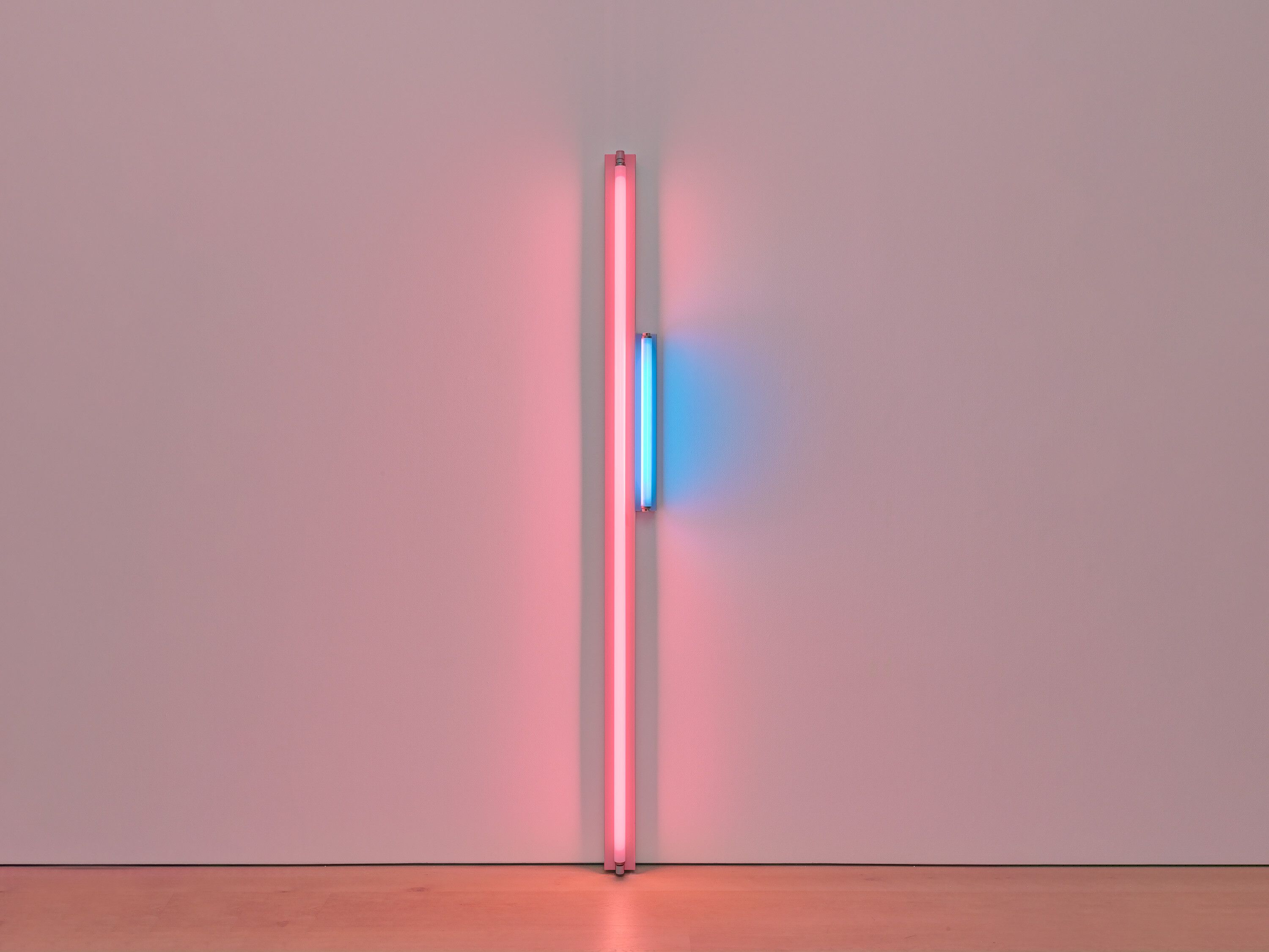 A sculpture by Dan Flavin, called untitled, dated 1976.
