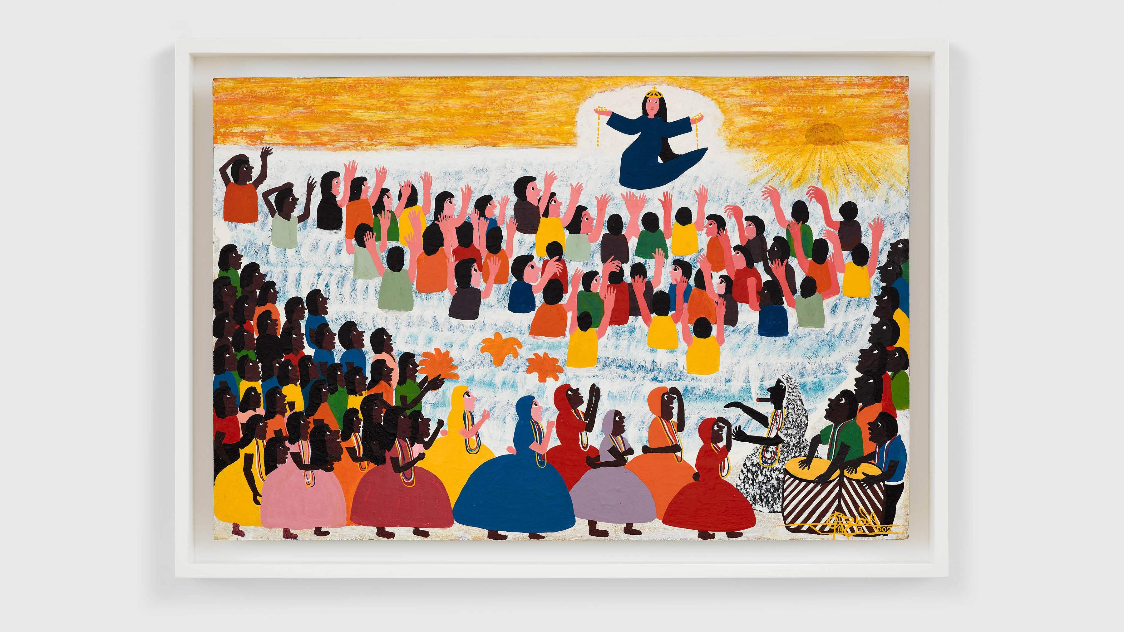 A work by Odoteres Ricardo de Ozias, titled "A Aparição," dated 2002.