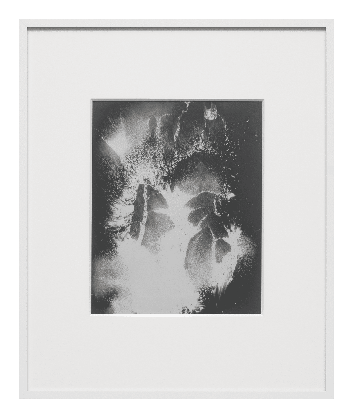 A chemigram on chromogenic paper by James Welling, titled Chemical, dated 2015.