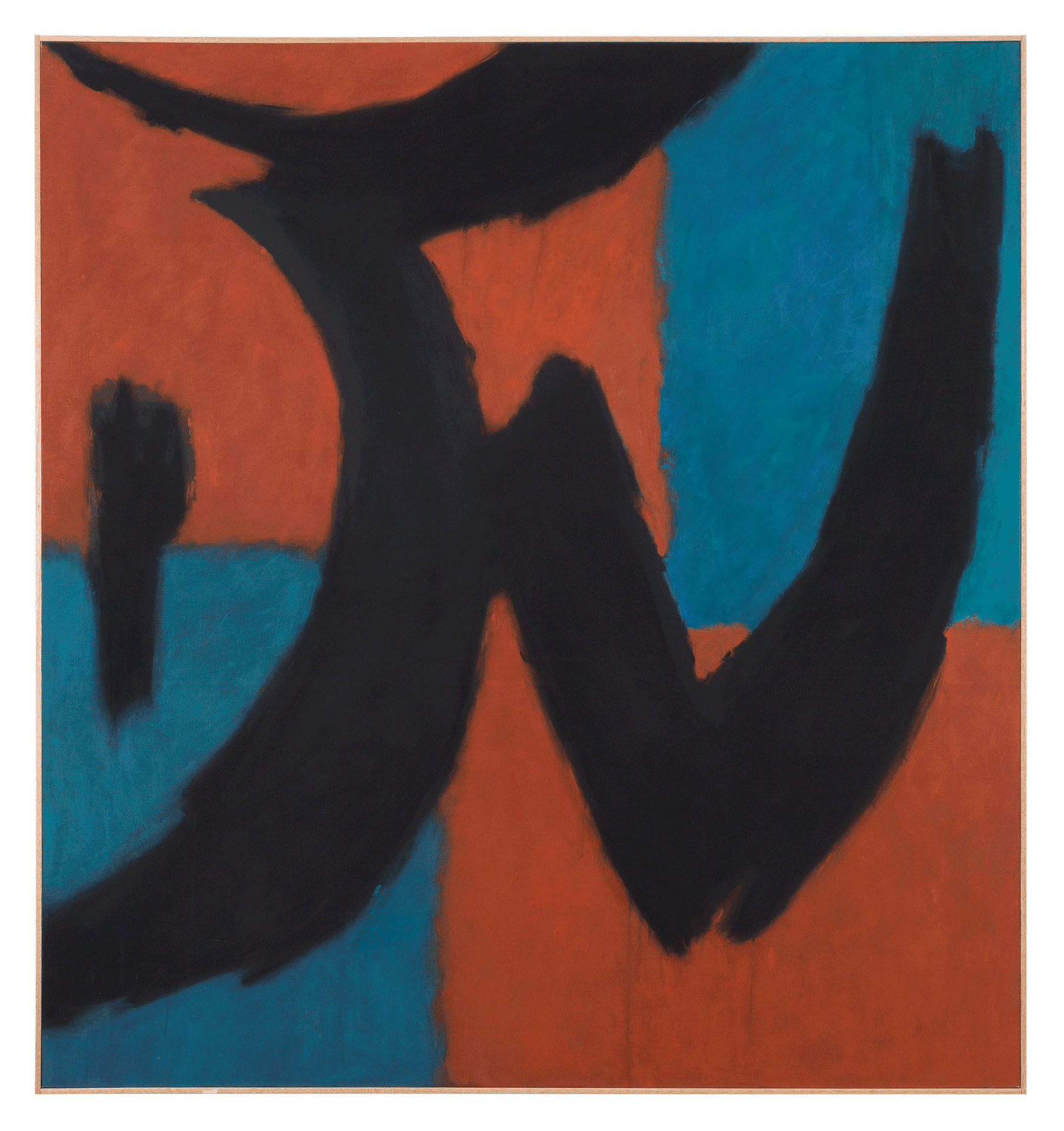 An untitled painting by Herbert Ferber, dated 1959. 