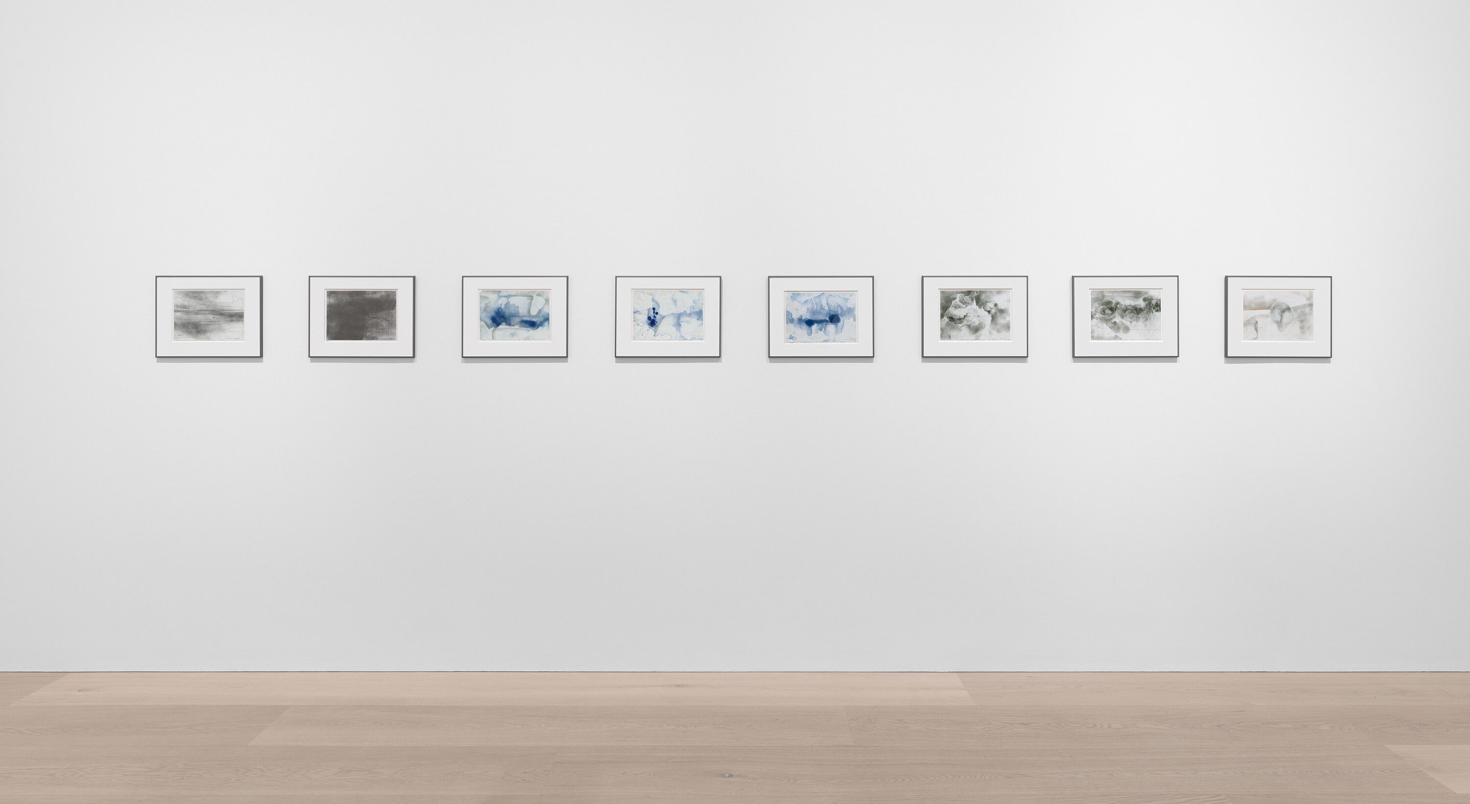 An installation view of an exhibition titled Gerhard Richter, at David Zwirner, London, in 2024.