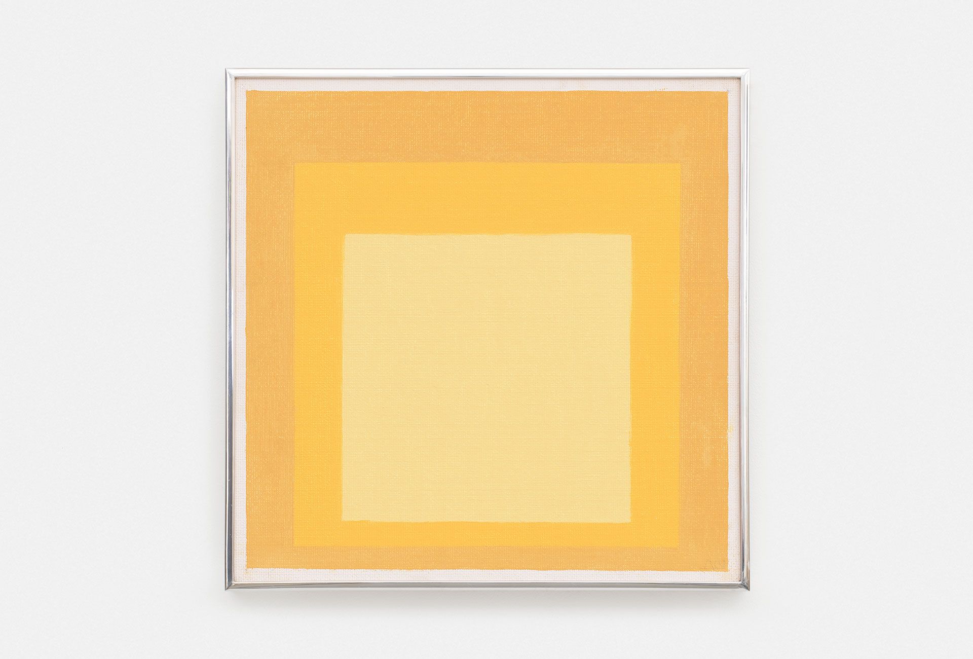 A painting by Josef Albers titled Homage to the Square, dated 1969.
