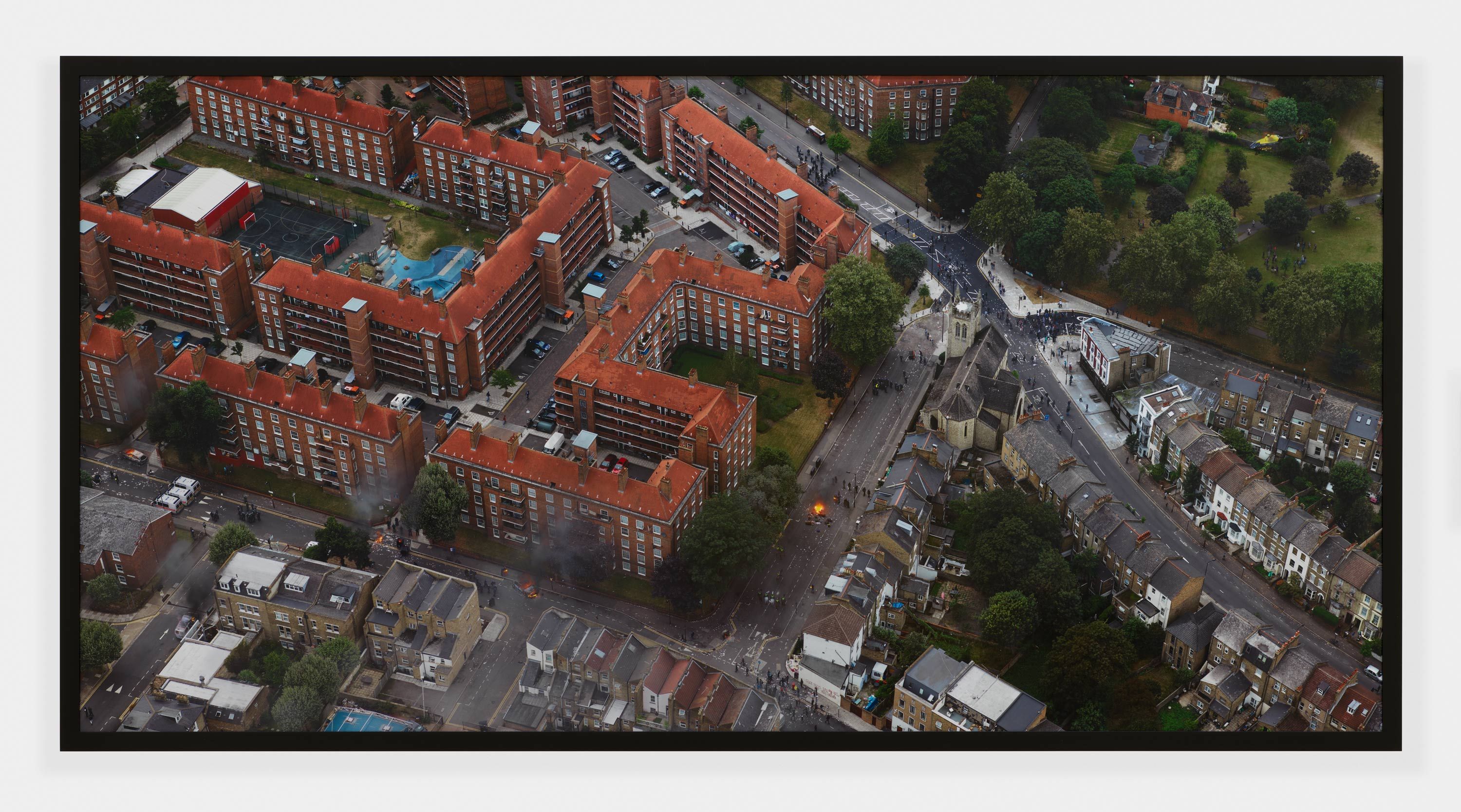 A photograph by Stan Douglas, London, 2011-08-09 (Pembury Estate), 2021