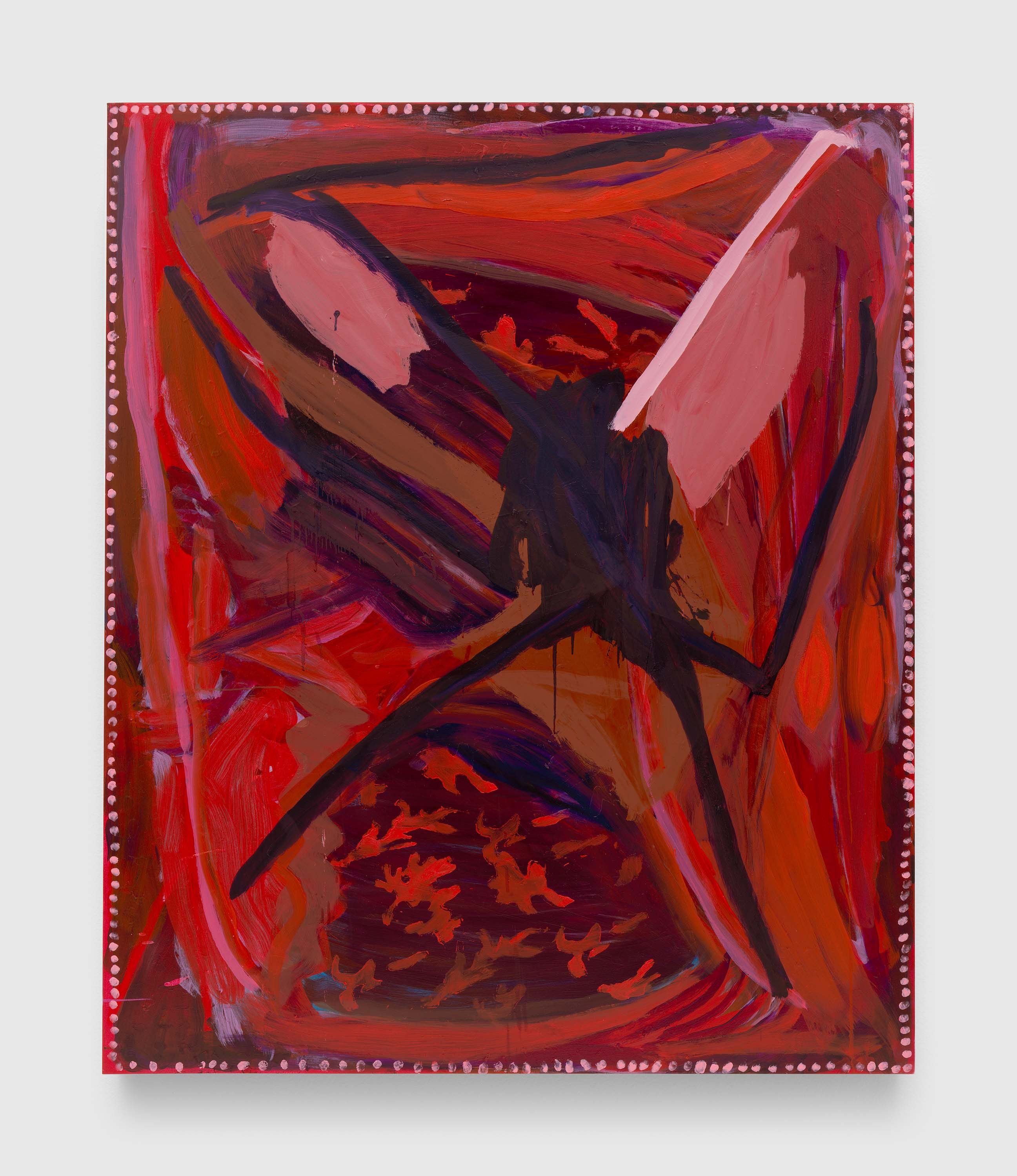 A painting by Josh Smith, titled Firefly, dated 2023.