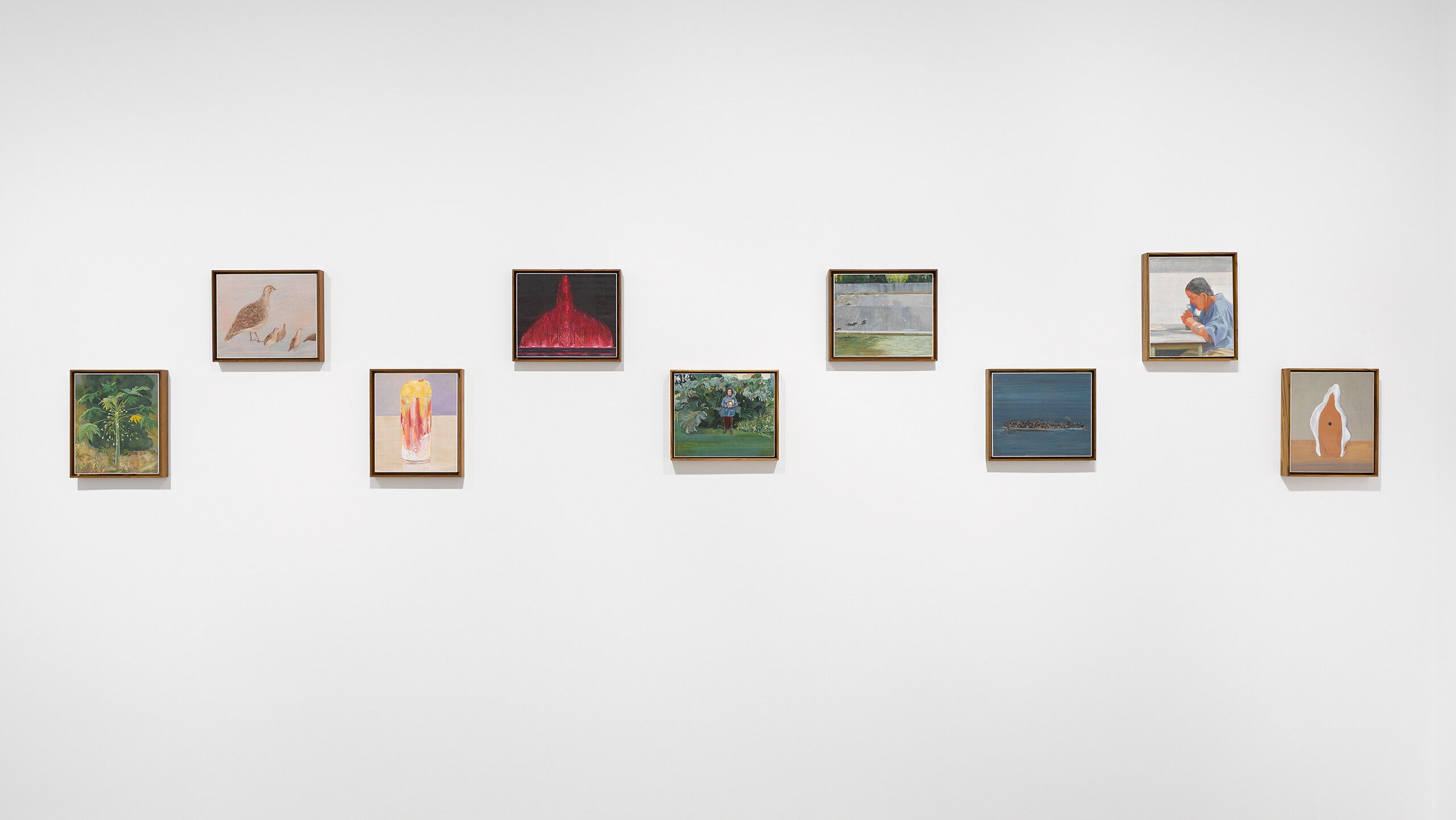 An Installation view of Mahesh Baliga: Drawn to remember, David Zwirner, London, dated 2022