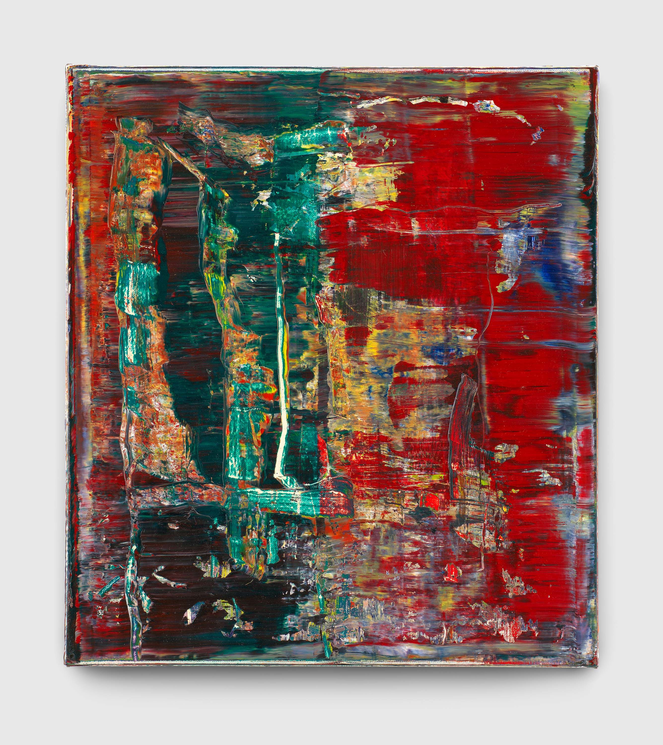 A painting by Gerhard Richter, titled Abstraktes Bild (Abstract Painting), dated 2016.
