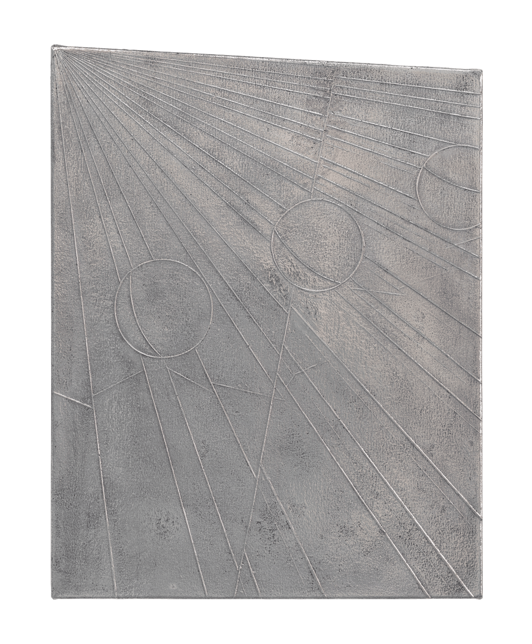 An aluminum cast by Tomma Abts, titled Nelo, dated 2019.
