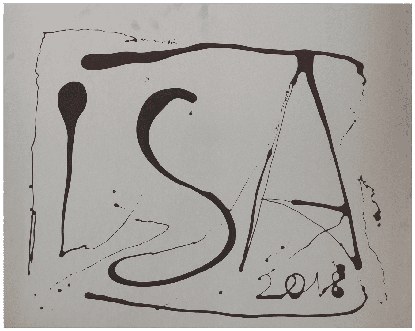 An untitled acrylic lacquer on aluminium panel work by Isa Genzken, dated 2018.