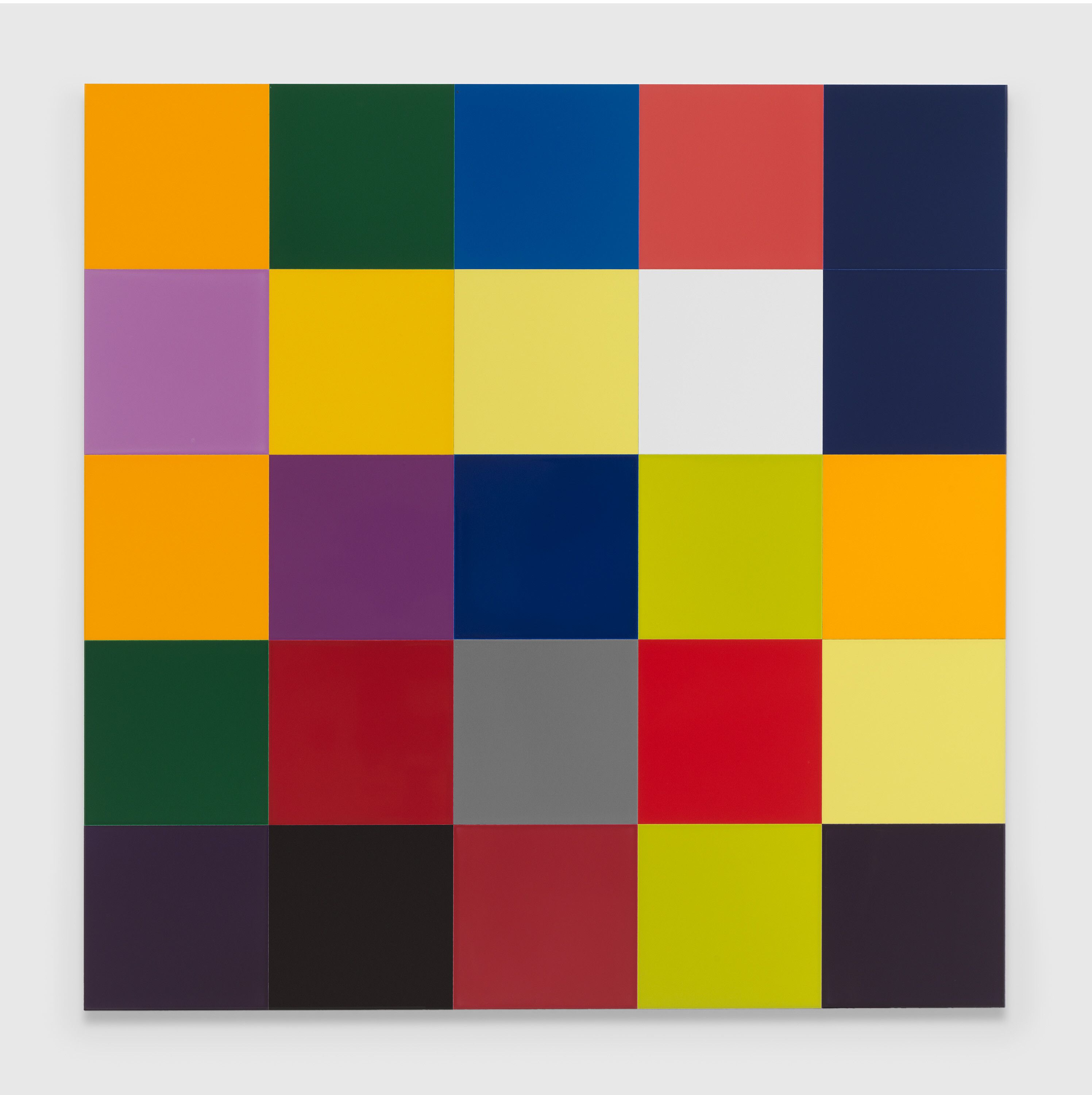 A painting by Gerhard Richter, titled 25 Farben (25 Colors), dated 2007.