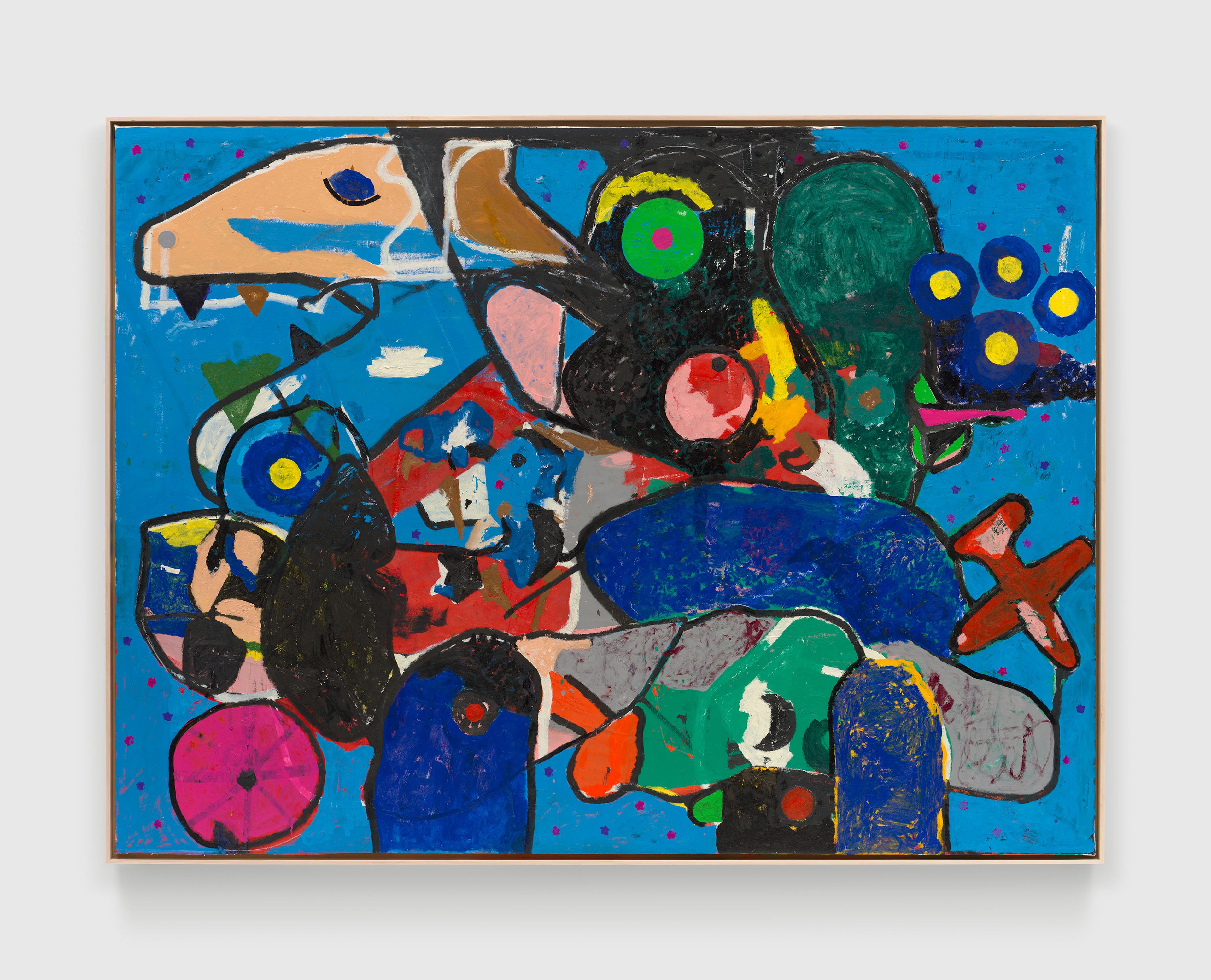 A painting by Joe Bradley, titled Parade, dated 2025.
