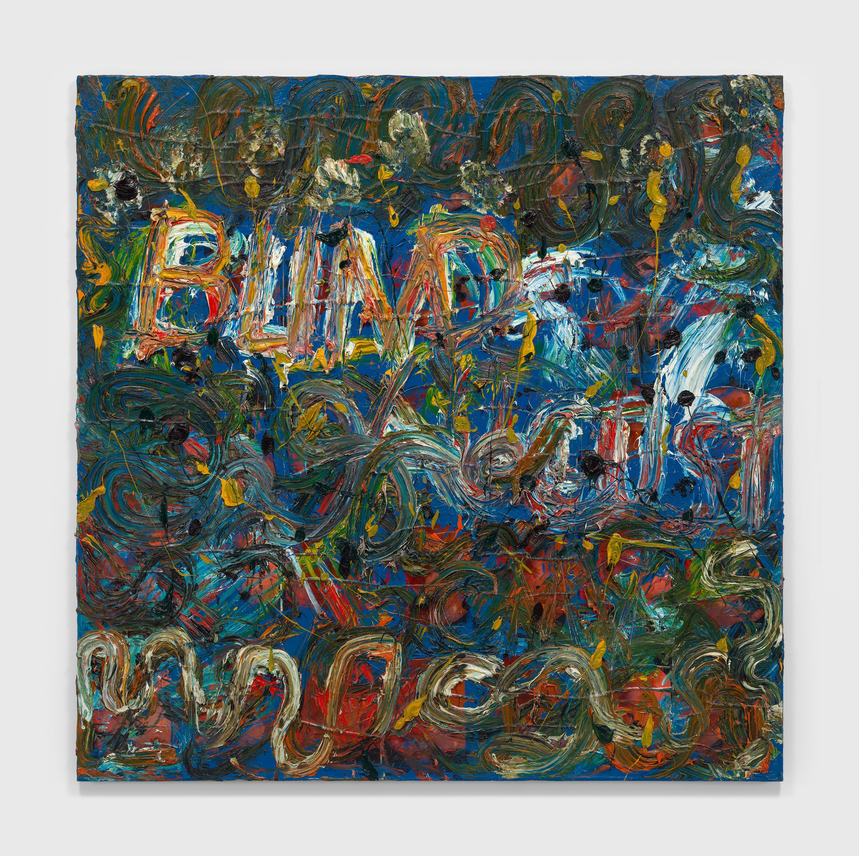 A painting by Derek Jarman titled Blind August, dated 1993