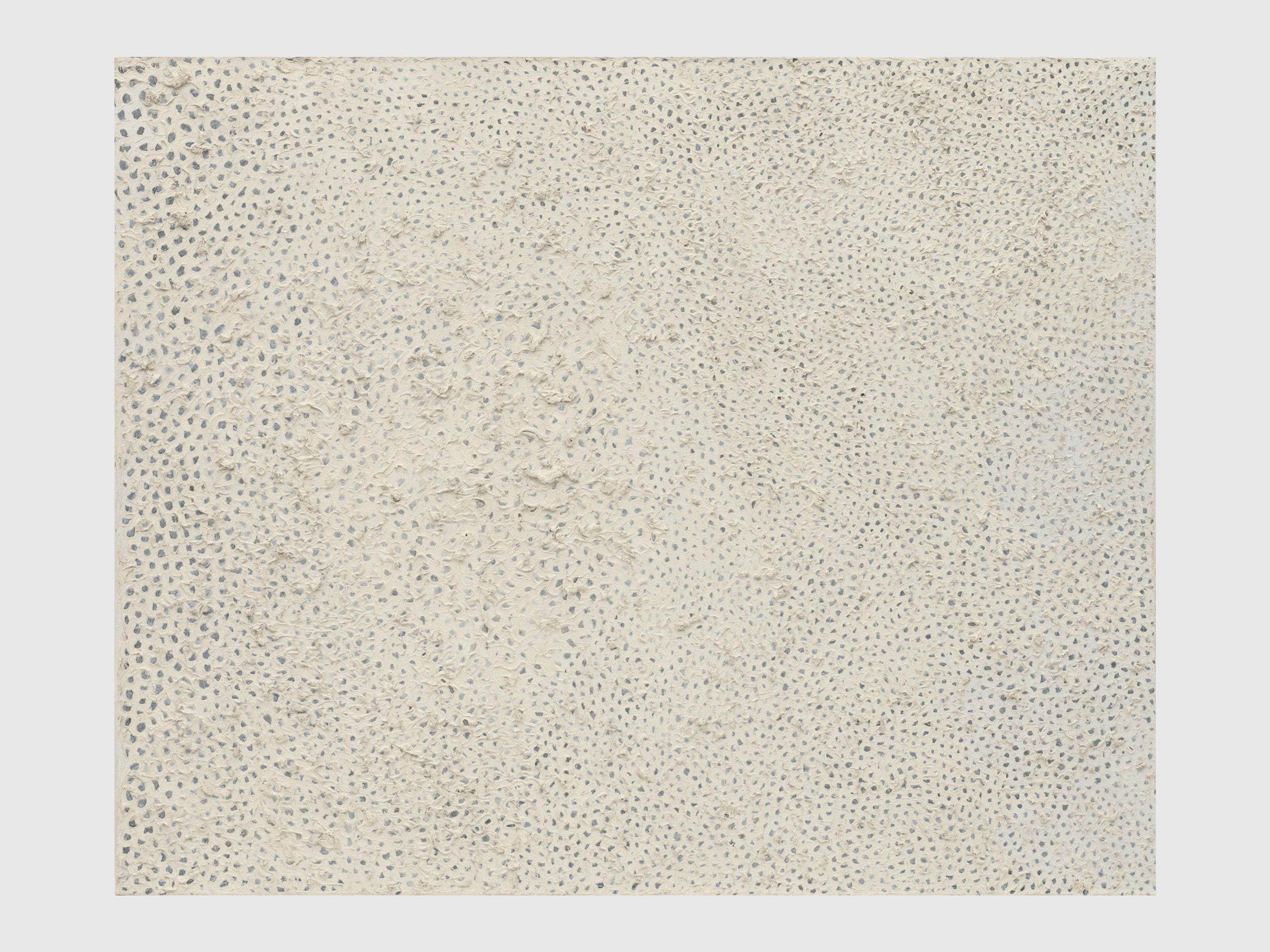 A painting by Yayoi Kusama, titled No. F, dated 1959.