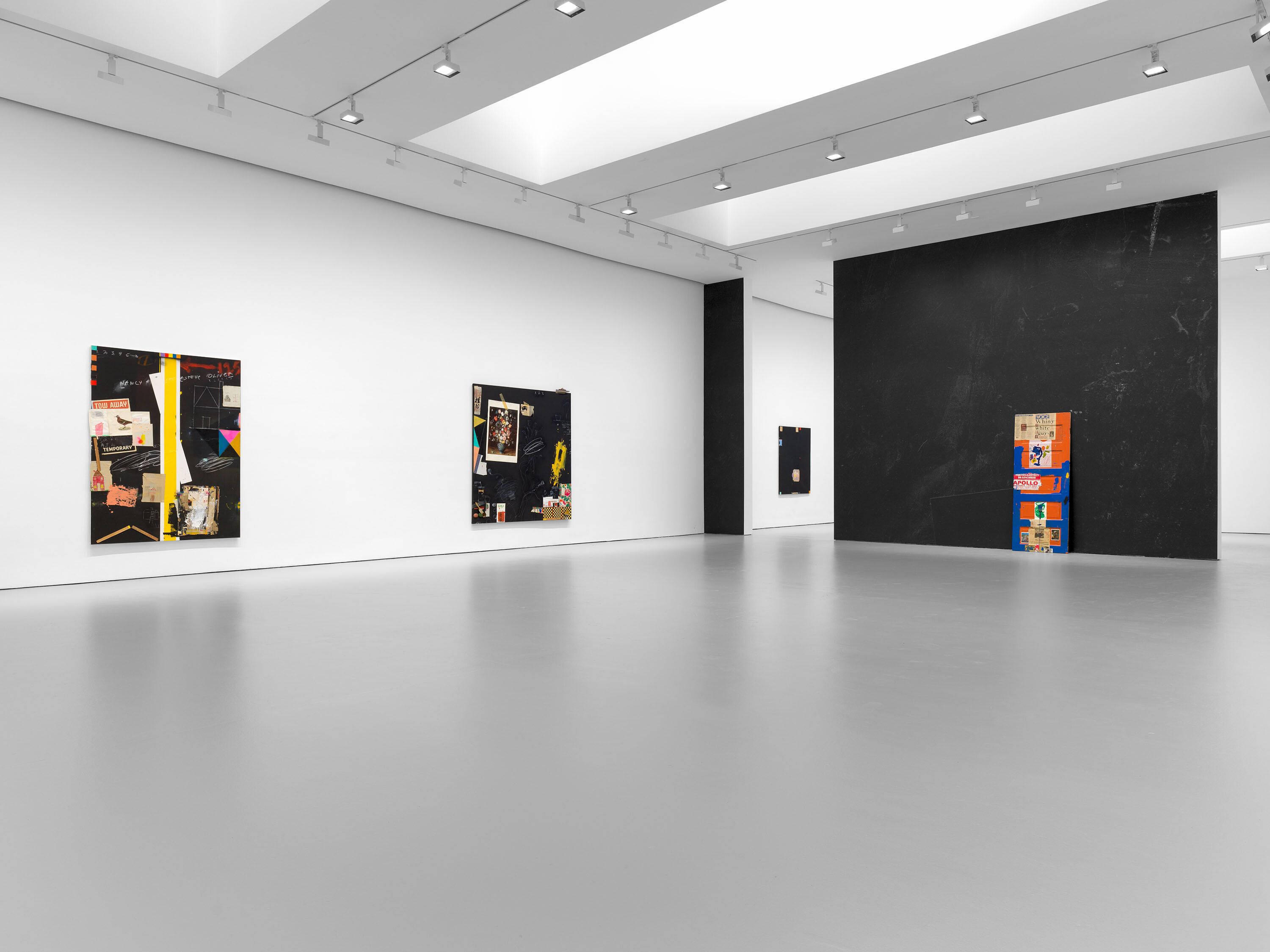 An Installation view, Raymond Saunders: Post No Bills, David Zwirner, New York, dated 2024