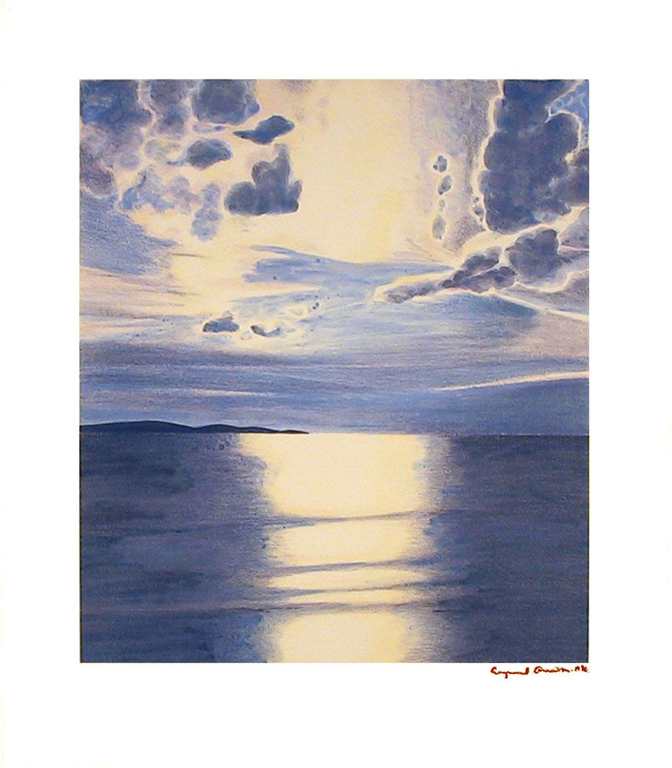 A print by April Gornik, titled Untitled, dated 1996