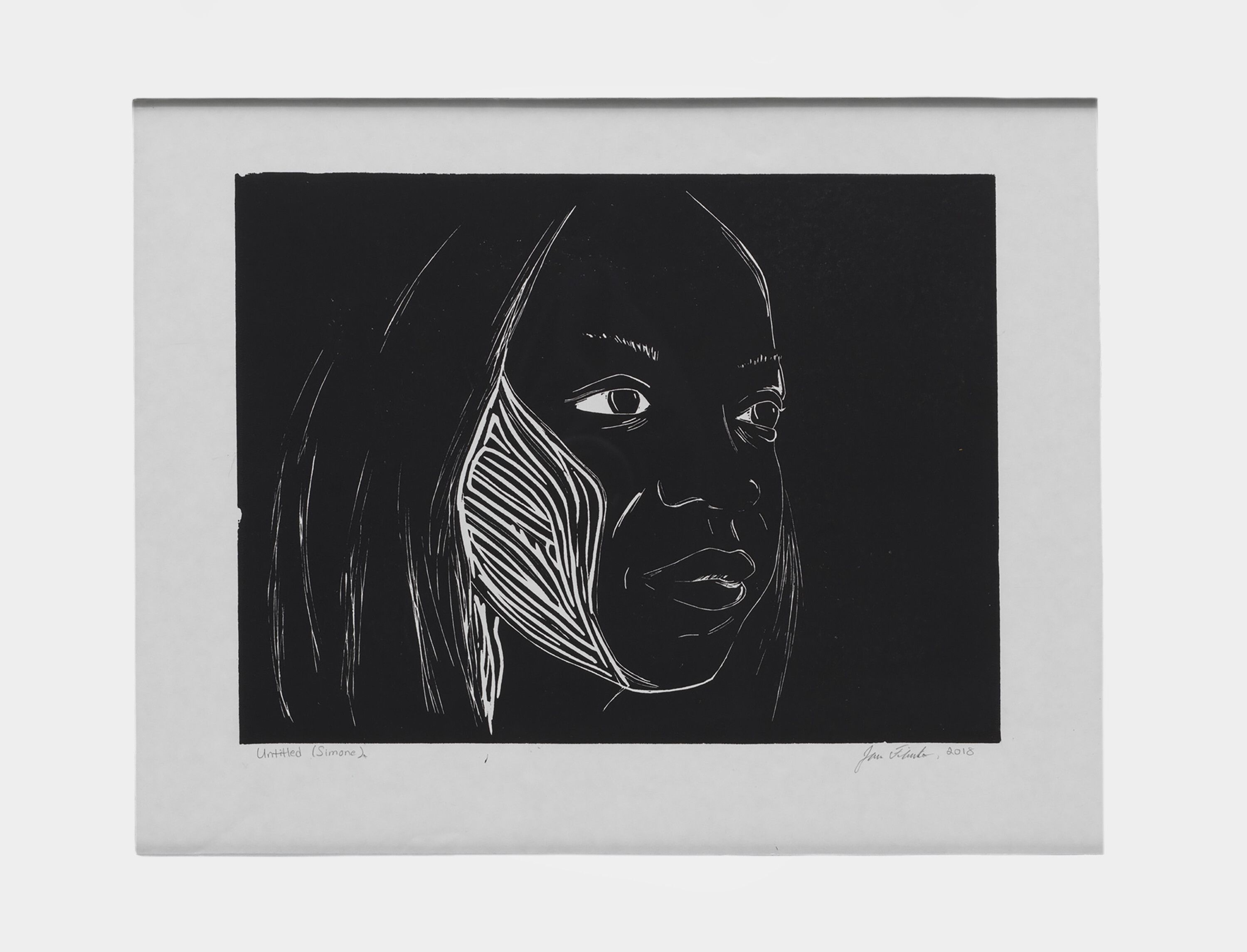 A print by Joanna Fiorentino, titled Untitled (Simone), dated 2018