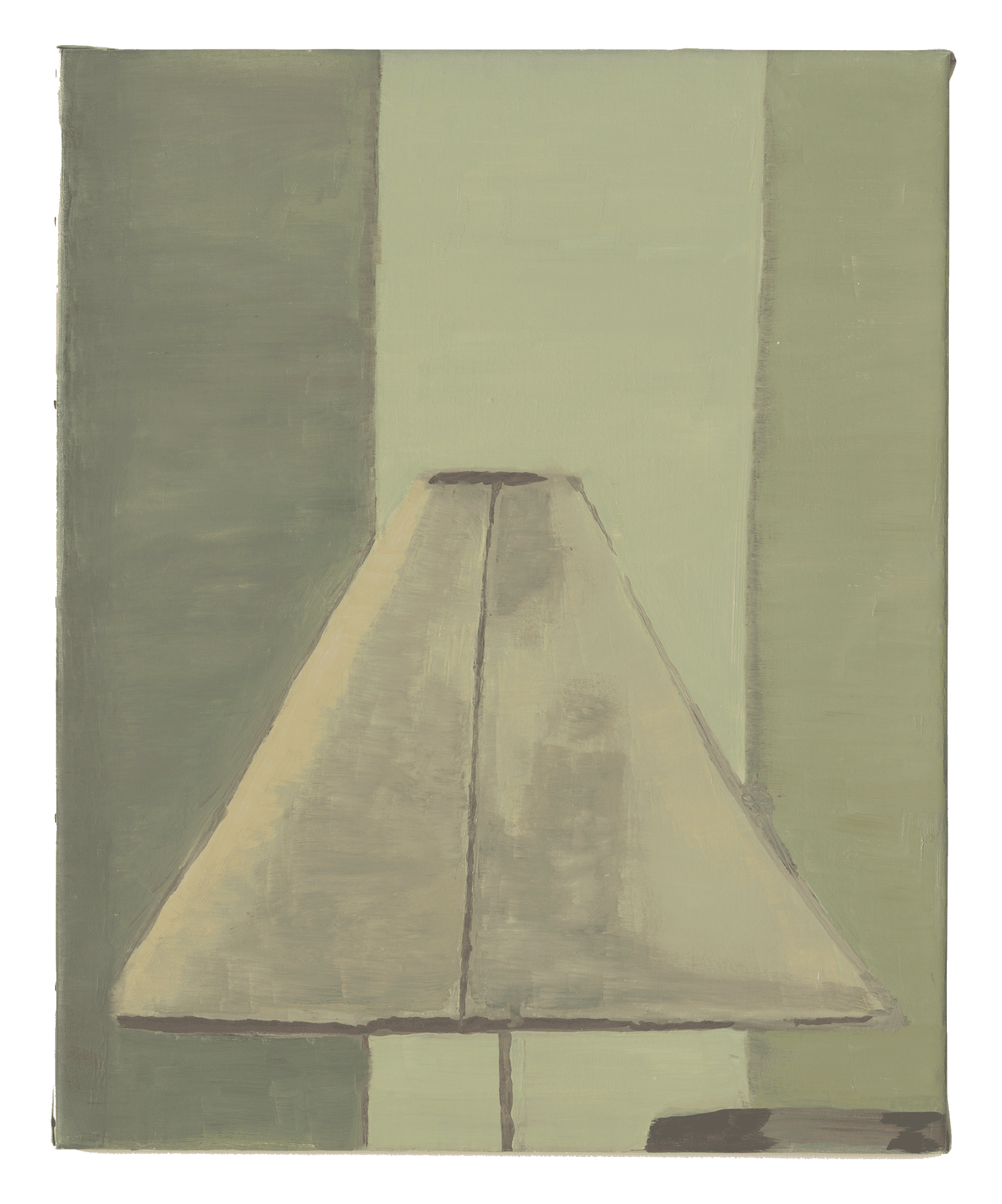 A painting by Luc Tuymans, titled Lamp, dated 1994.