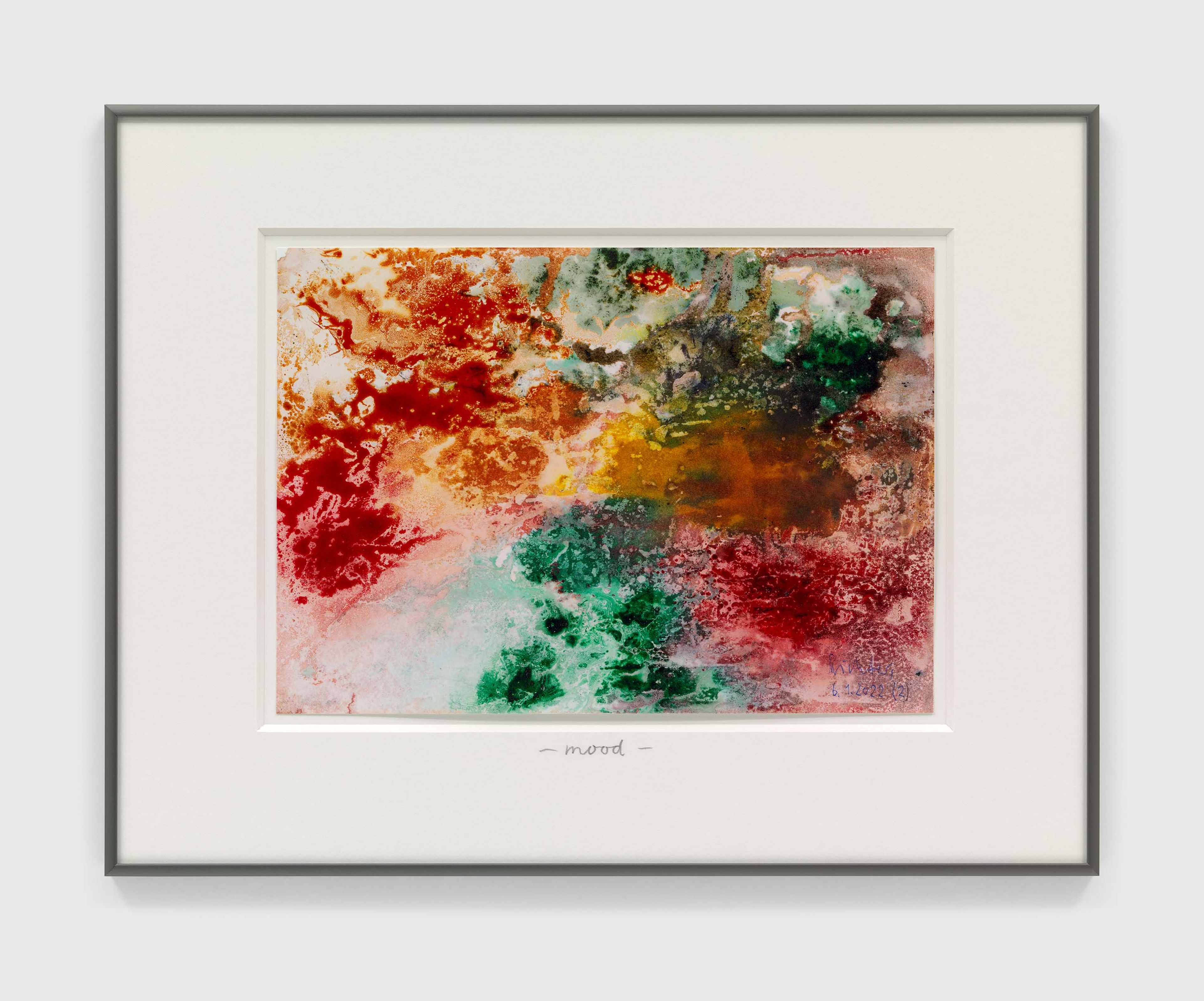 A print by Gerhard Richter, titled mood, dated 2022.