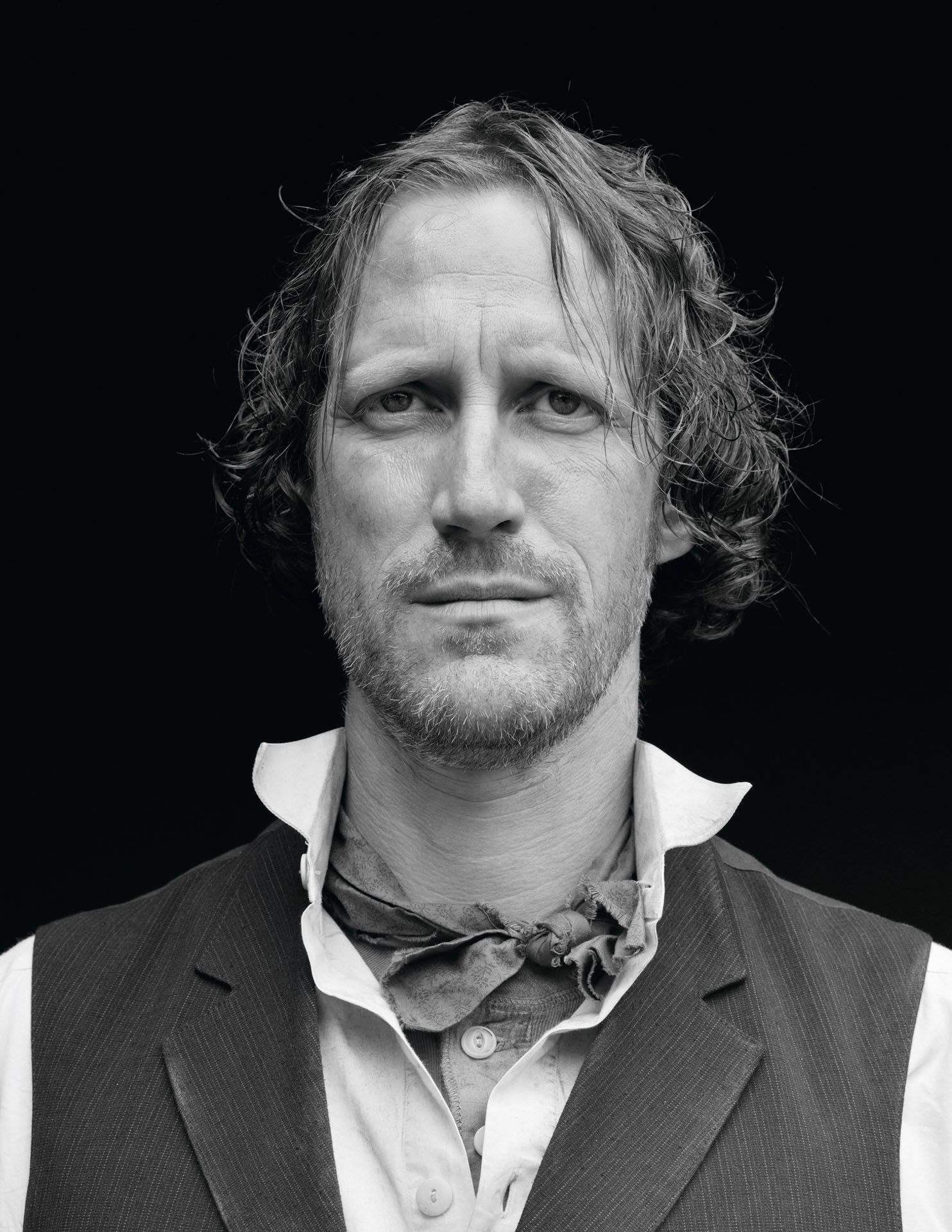 Detail from a series of photographs by Stan Douglas, titled Klatsassin Portraits, dated 2006. 