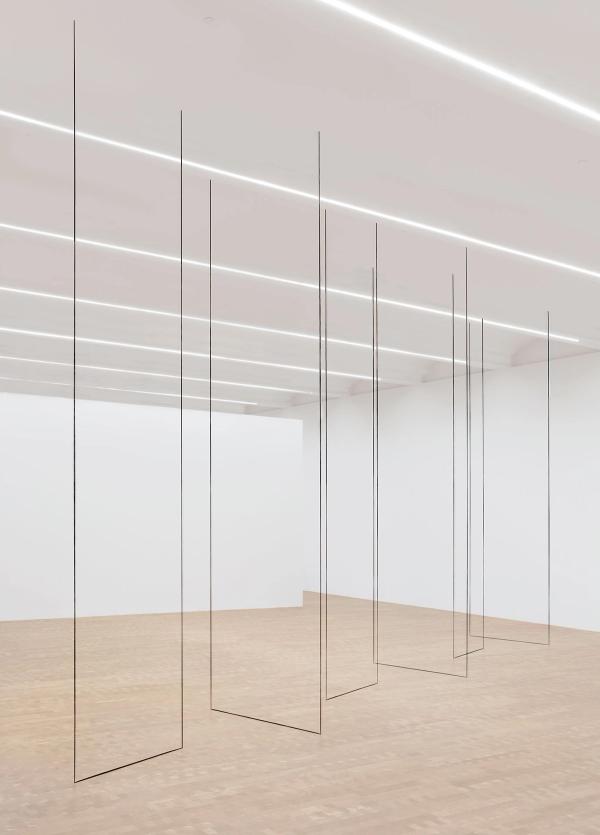Fred Sandback — Untitled (Sculptural Study, Six-part Construction)