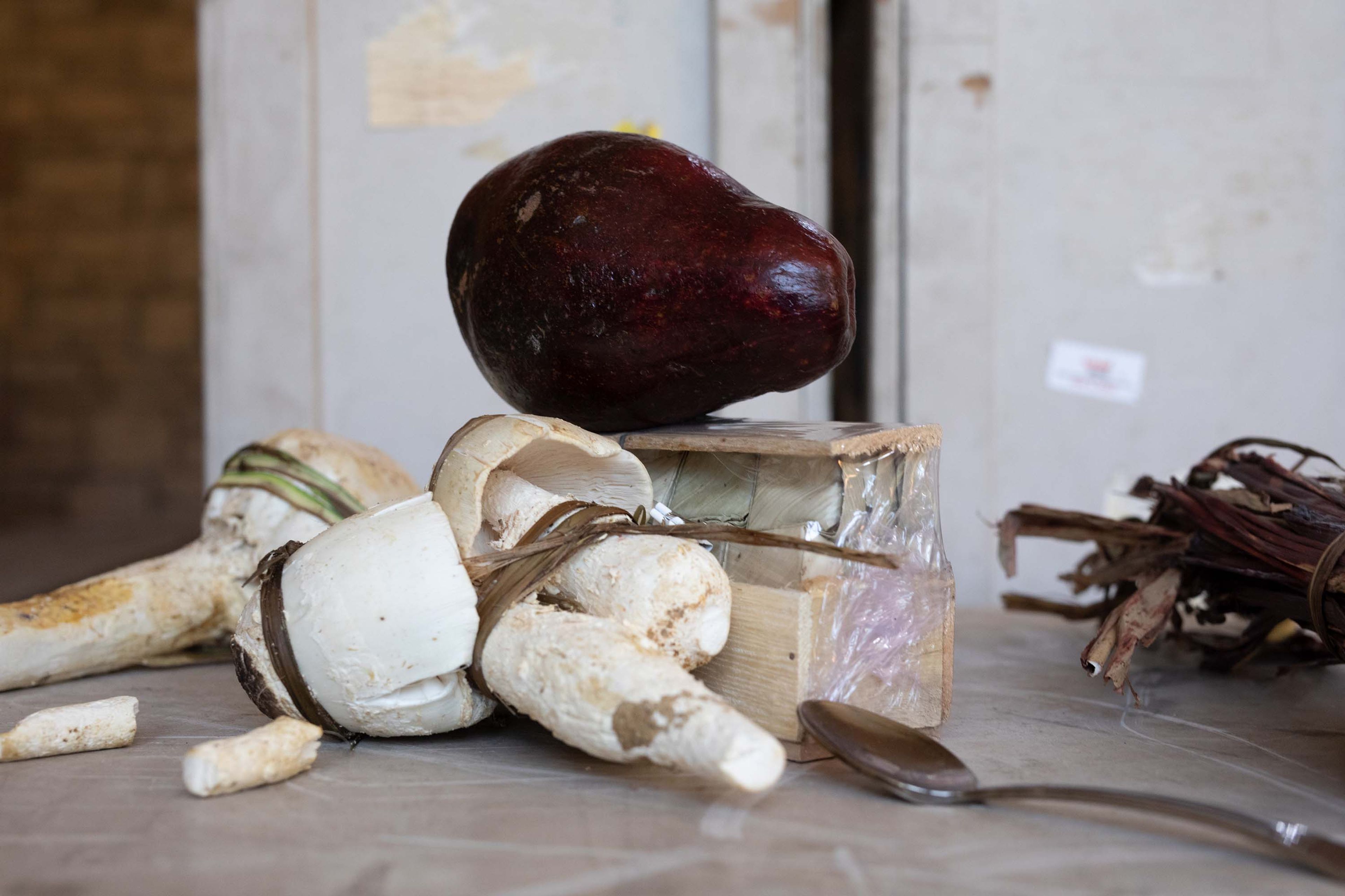 A photograph by Wolfgang Tillmans, titled ﻿Accra still life, dated 2021.