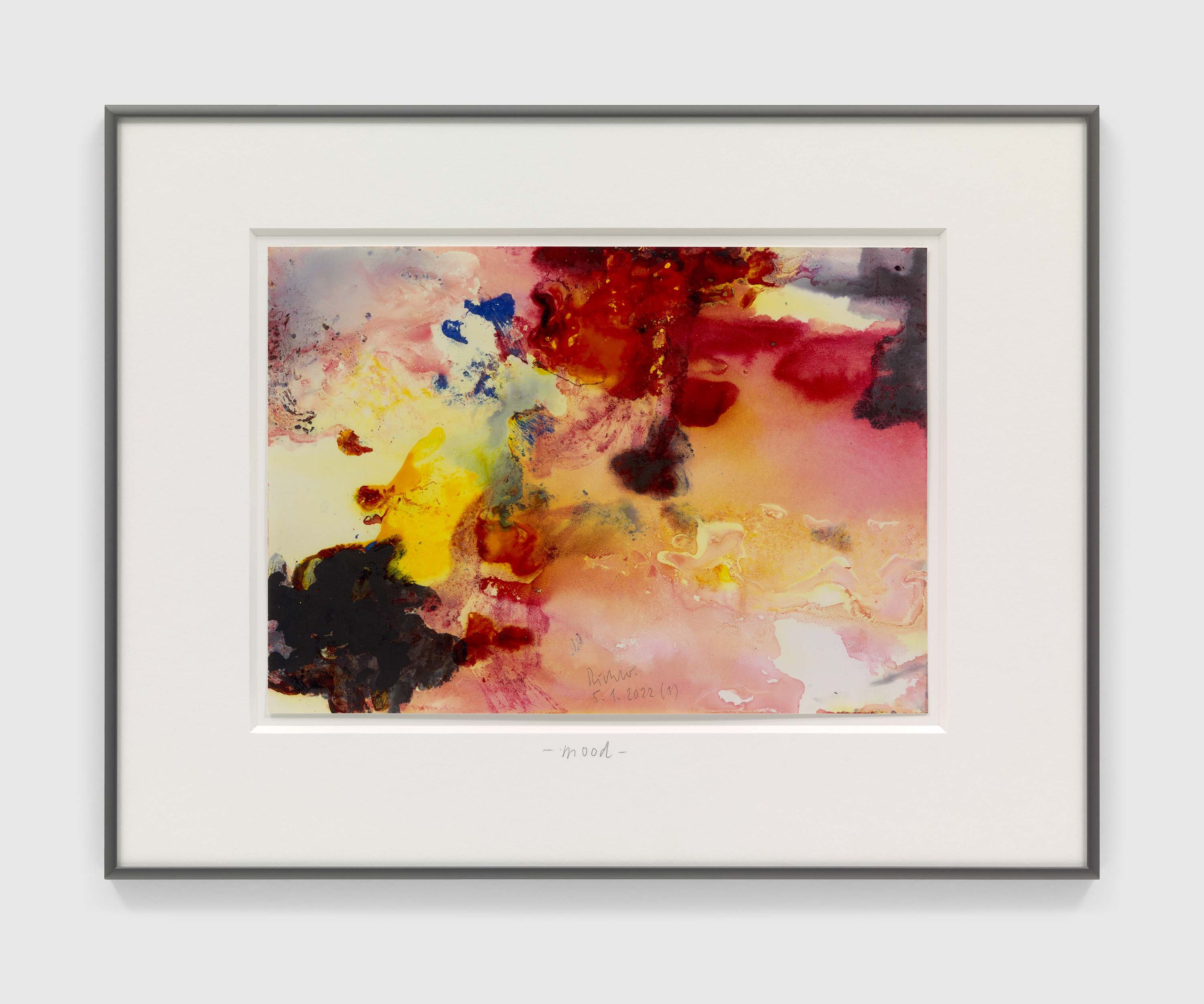 A print by Gerhard Richter, titled mood, dated 2022.