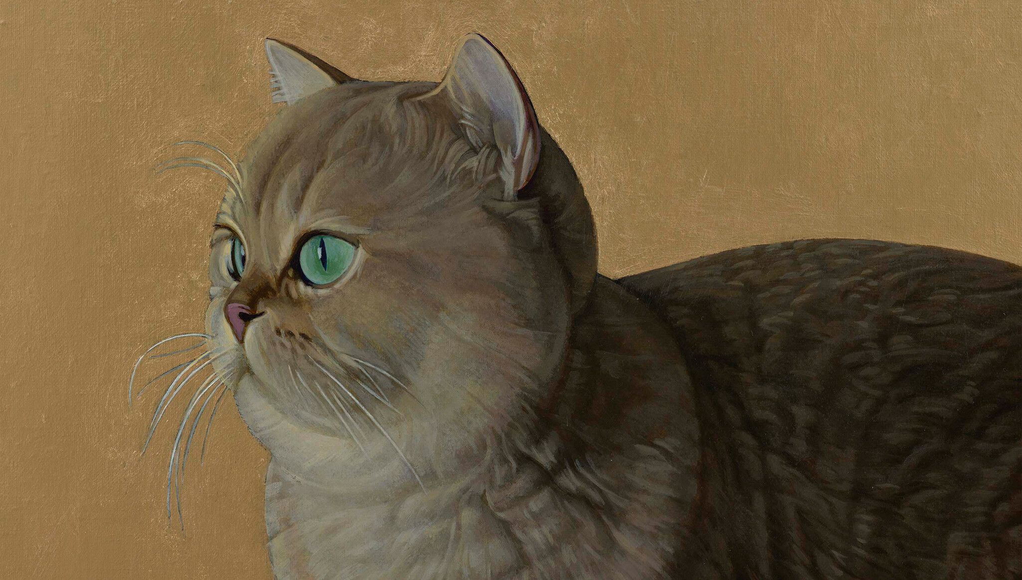 A detail of an artwork by Liu Ye, titled Nao Nao, dated 2023