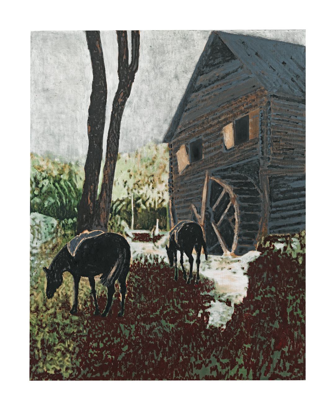 A painting by Mamma Andersson titled Lull, dated 2019.