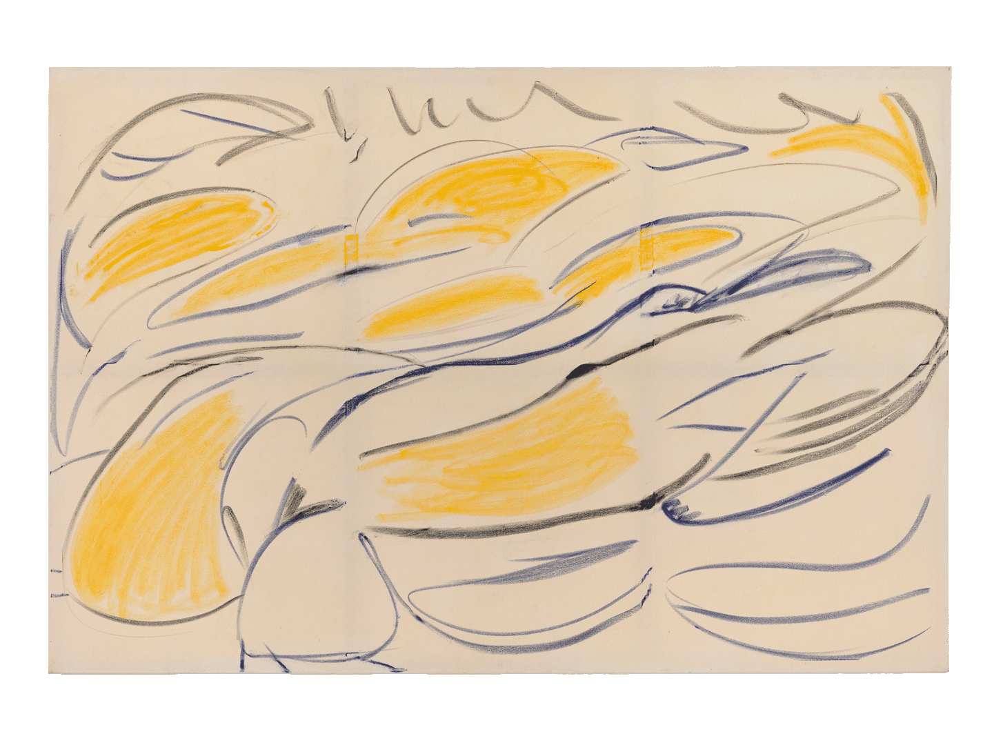 A painting by Tamuna Sirbiladze, titled breaking the waves, dated 2015.