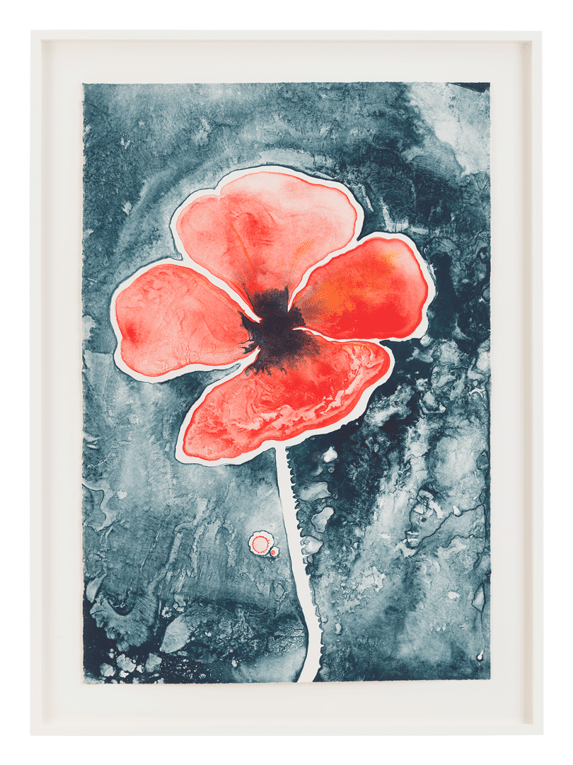 A print by Ruth Asawa, titled Poppy (TAM.1479), dated 1965.