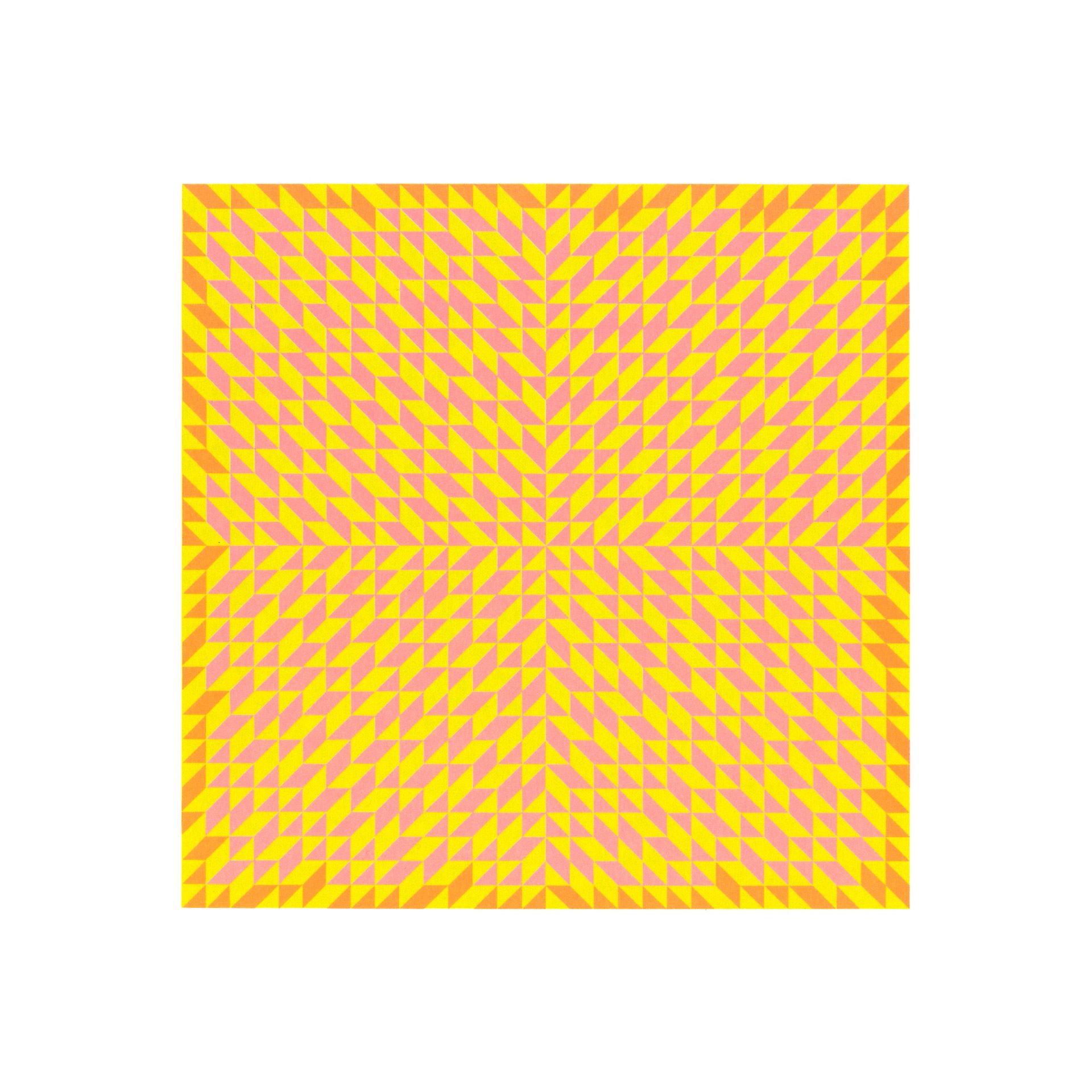 A work on paper by Anni Albers, titled Do I, dated 1973