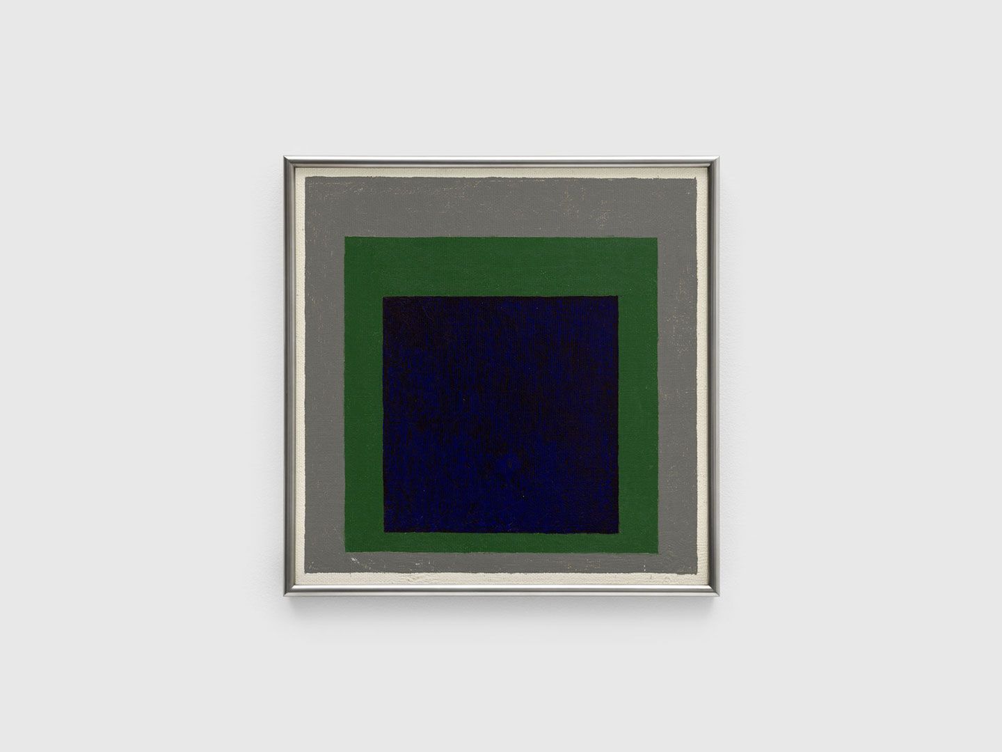 A painting by Josef Albers, titled Homage to the Square, dated 1958.