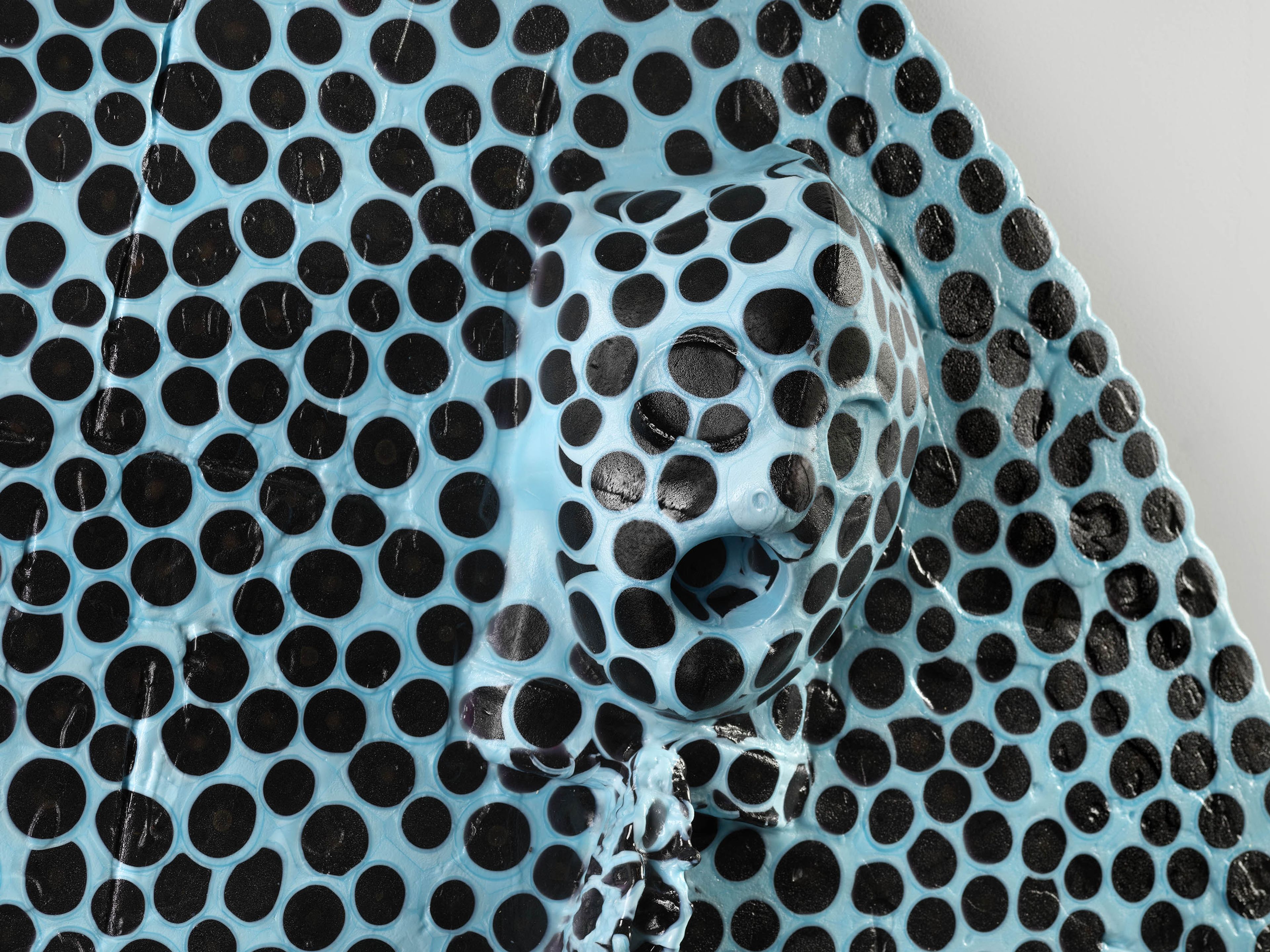 A sculpture by Andra Ursuta, titled Private Dancer (Frosting Blue), dated 2025.
