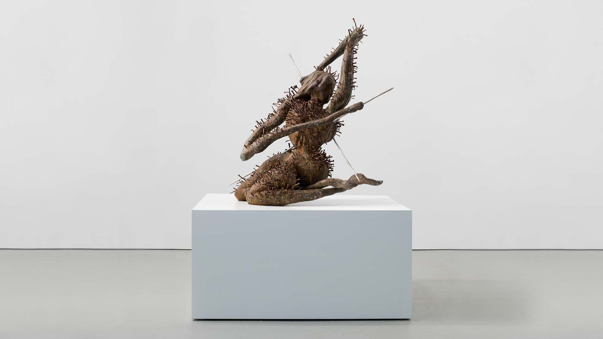 A sculpture by Chris Ofili, titled Saint Sebastian, dated 2007.