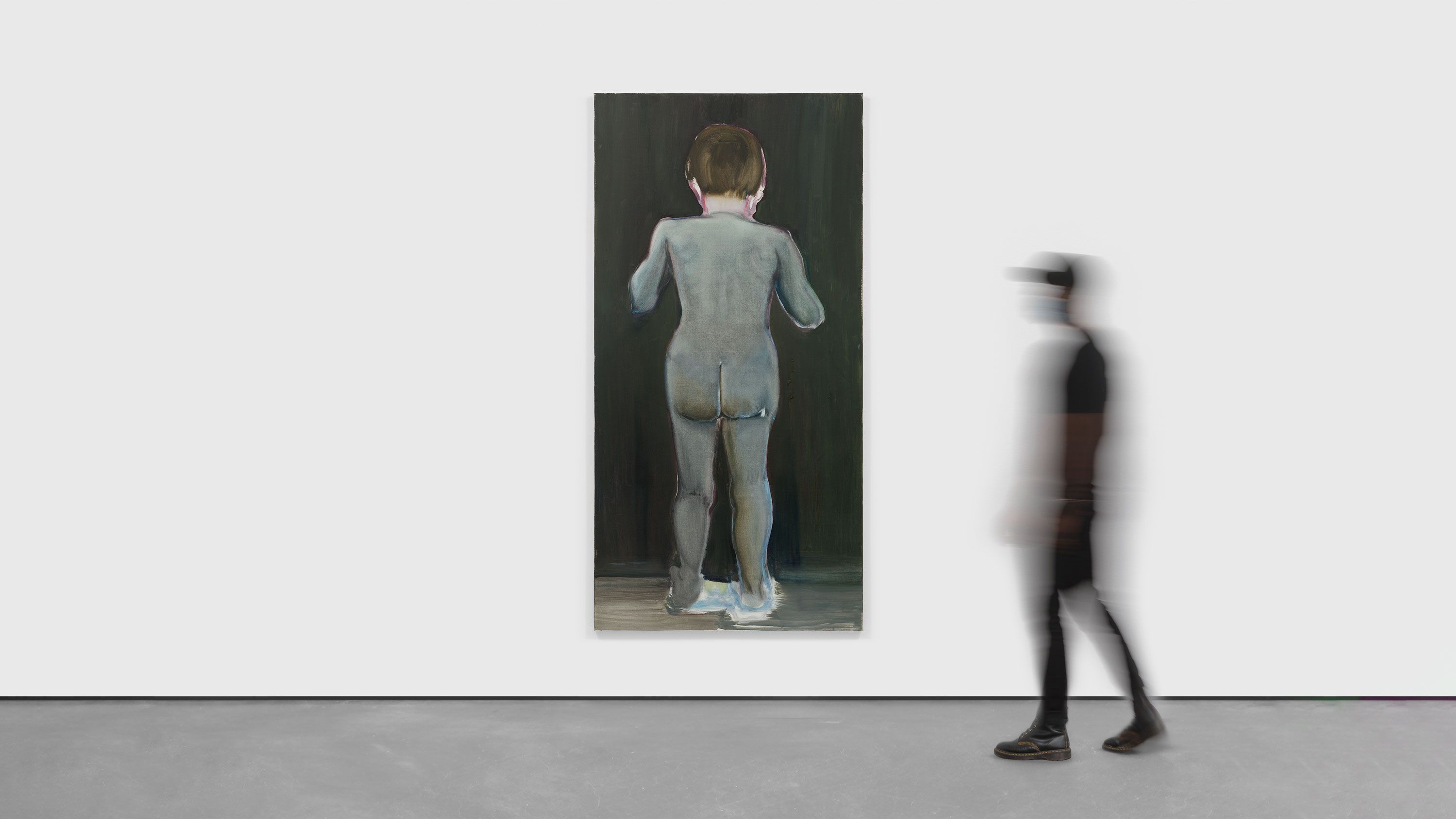 A painting by Marlene Dumas, titled The Secret, dated 1994.