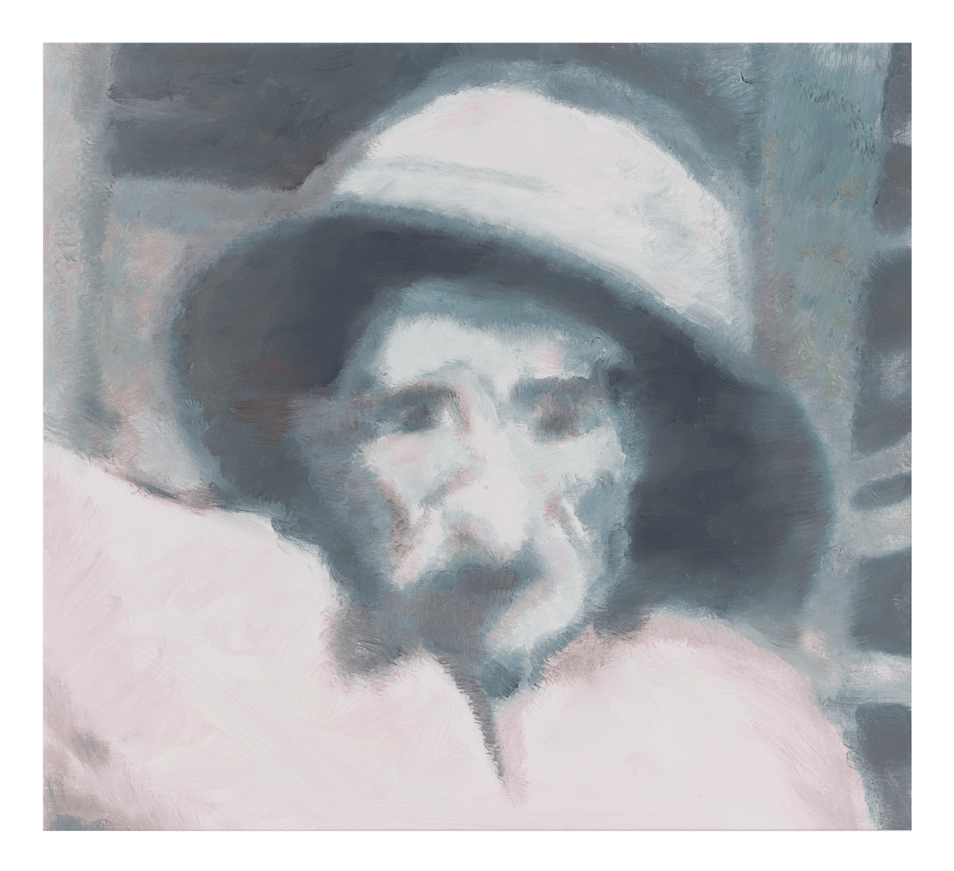 A painting by Luc Tuymans, titled Issei Safawa, dated 2014.