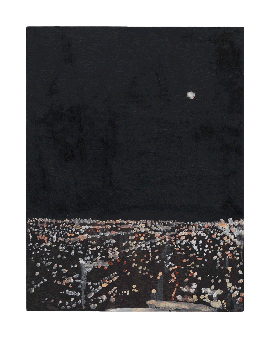 A painting by Noah Davis, titled LA Nights, dated 2008.