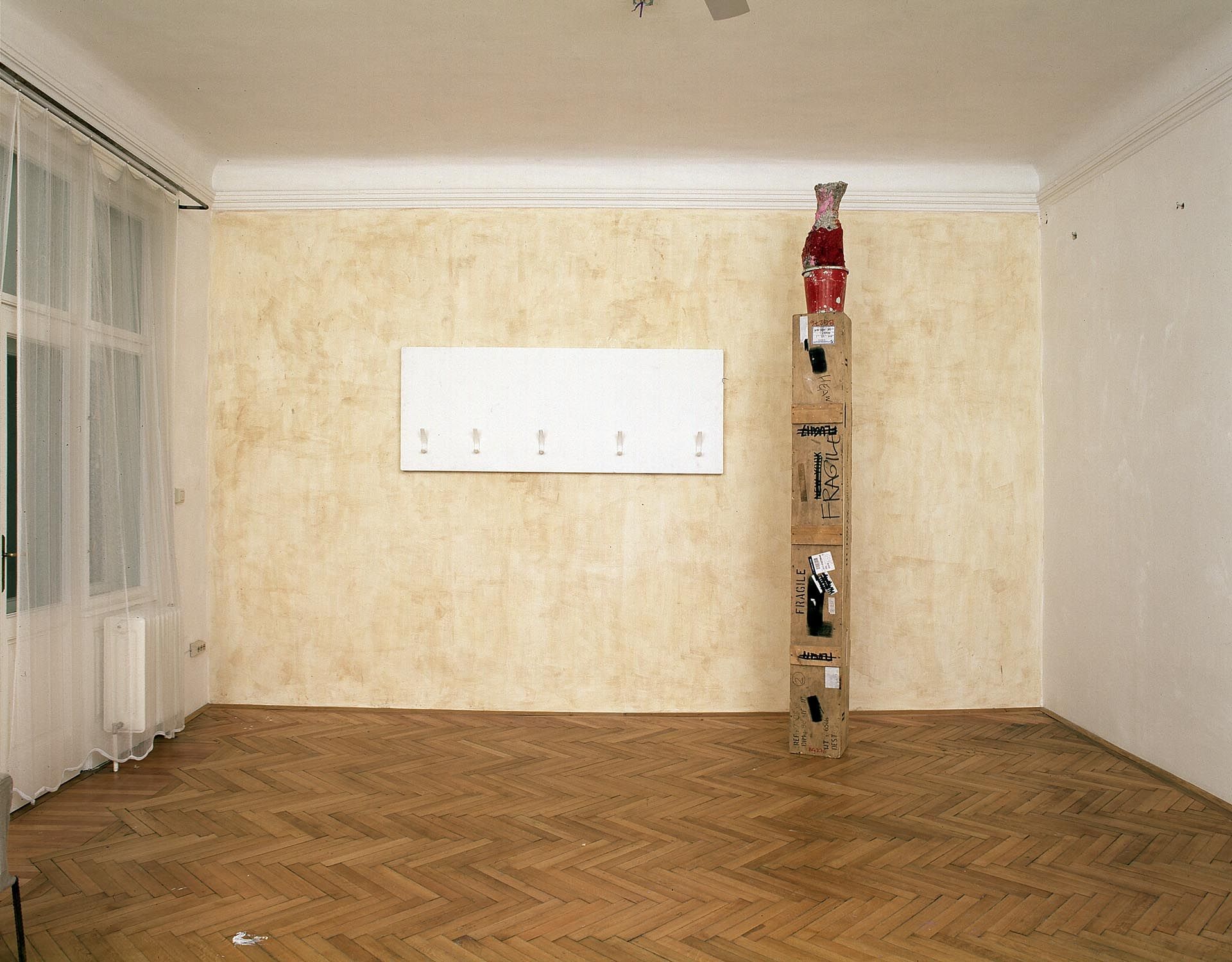 An installation by Franz West, titled Oh Oklahoma, dated 1999.
