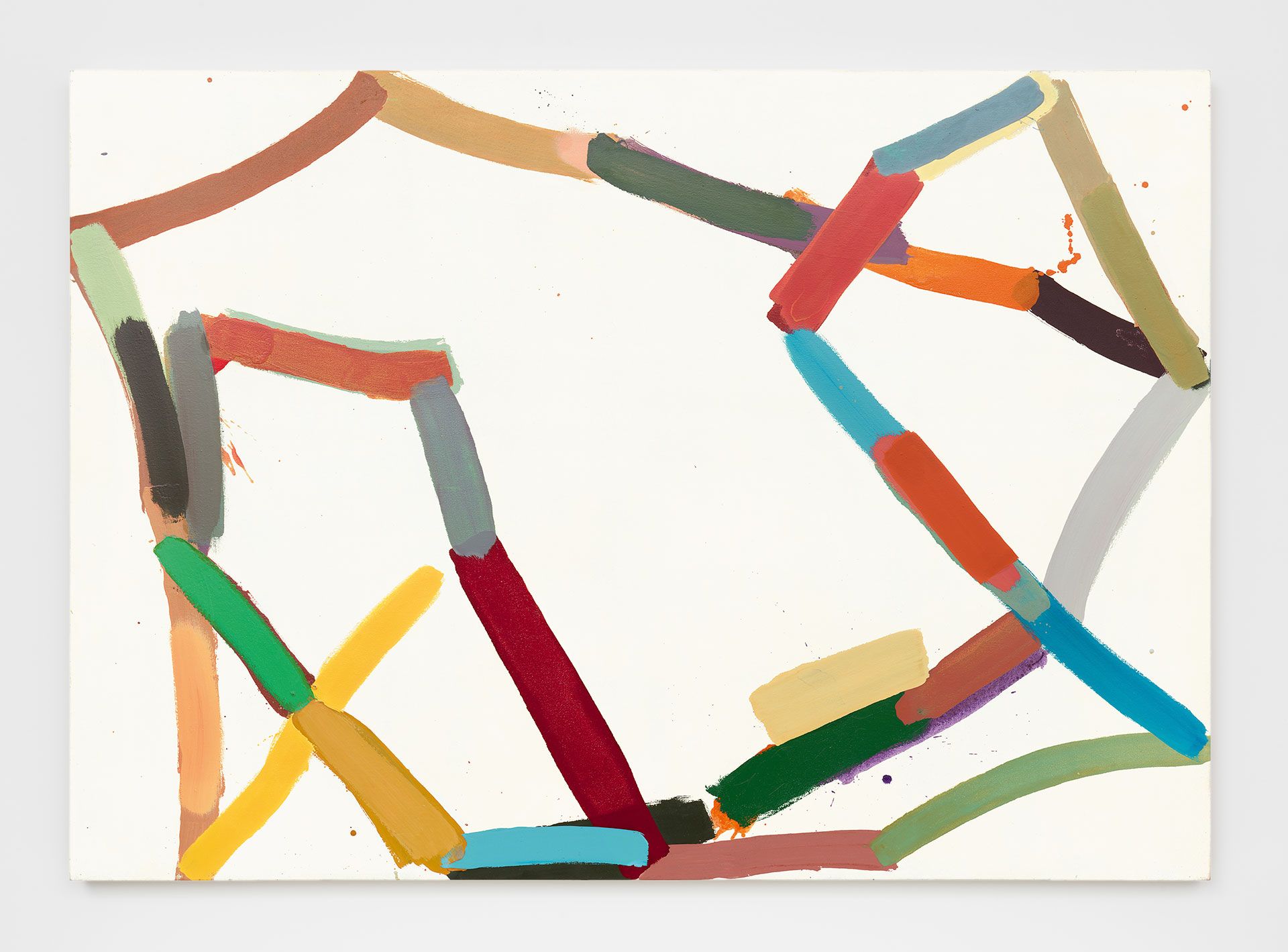 An untitled painting by Al Taylor, dated 1971.