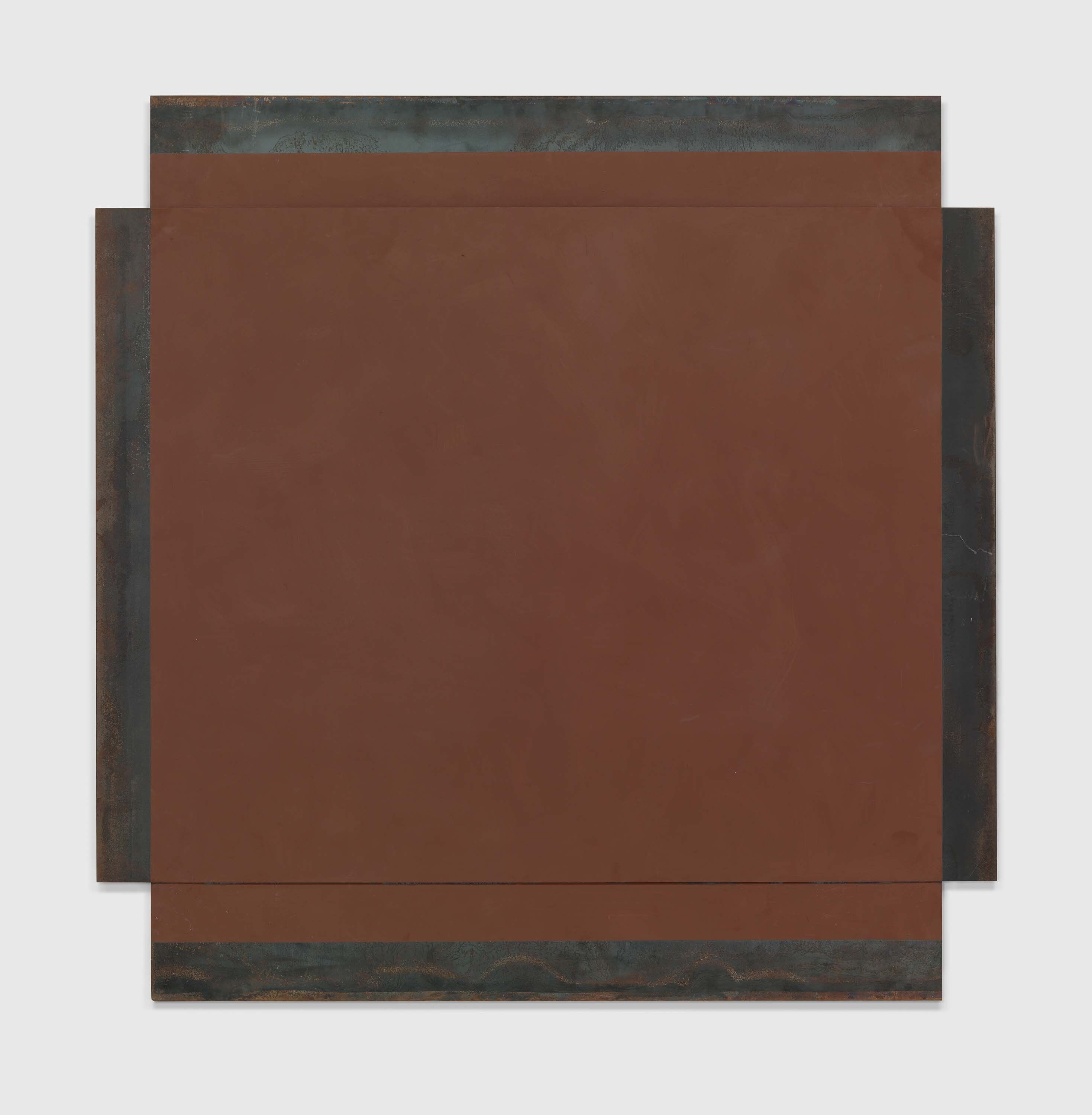 A painting by Merrill Wagner, titled Bank Street, dated 1990.